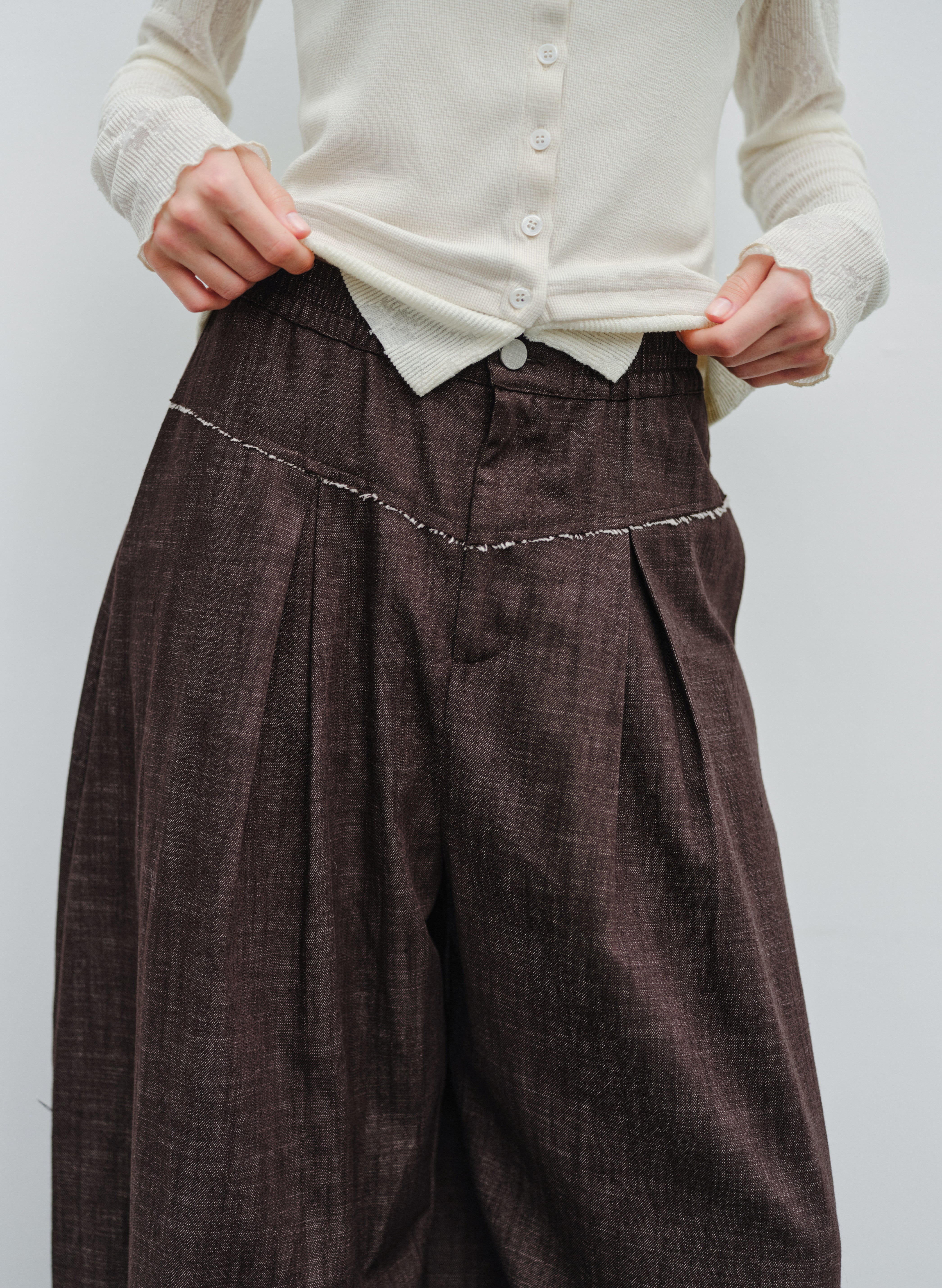 DAMAGE LINE WIDE PANTS