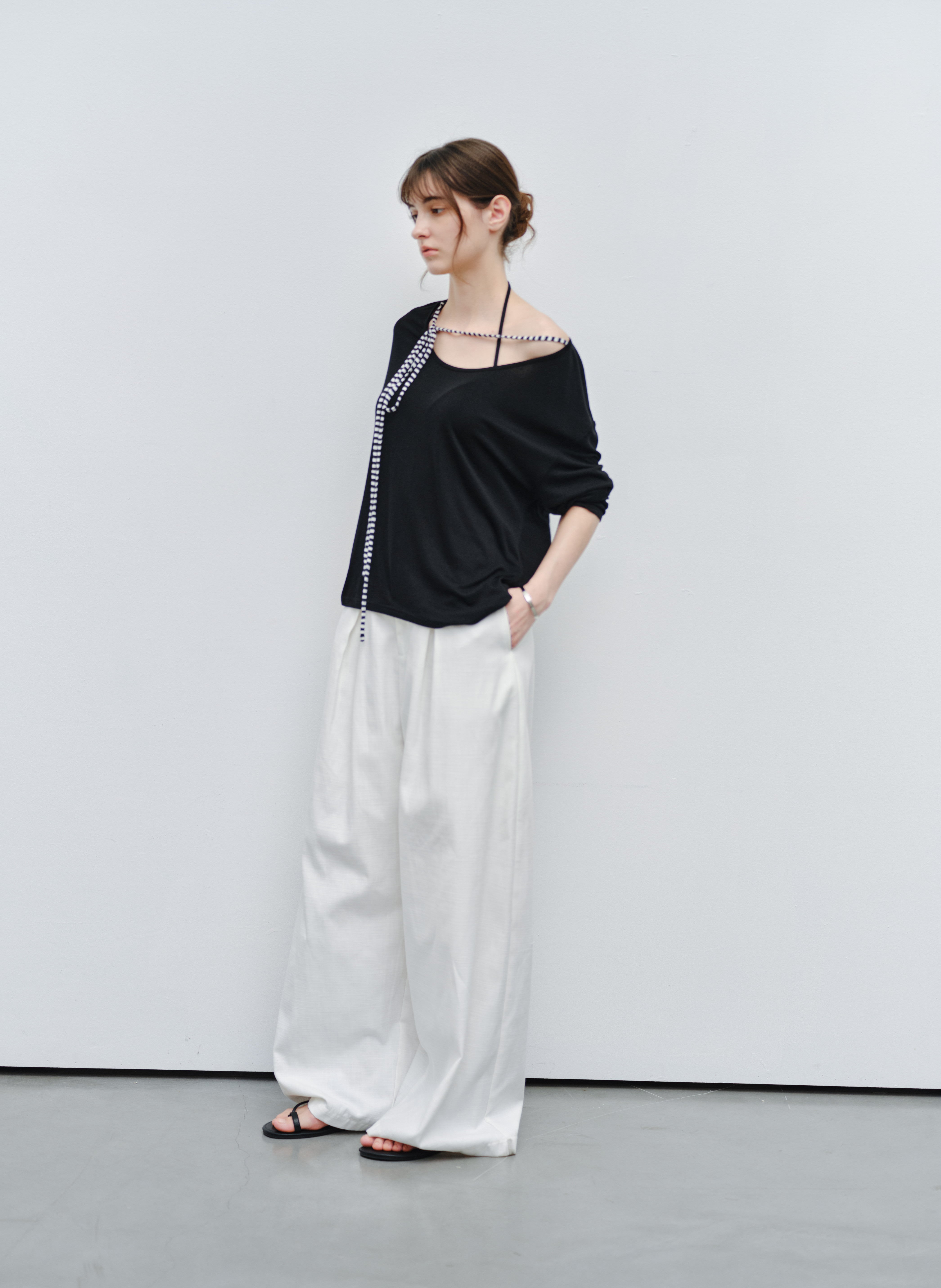DAMAGE LINE WIDE PANTS