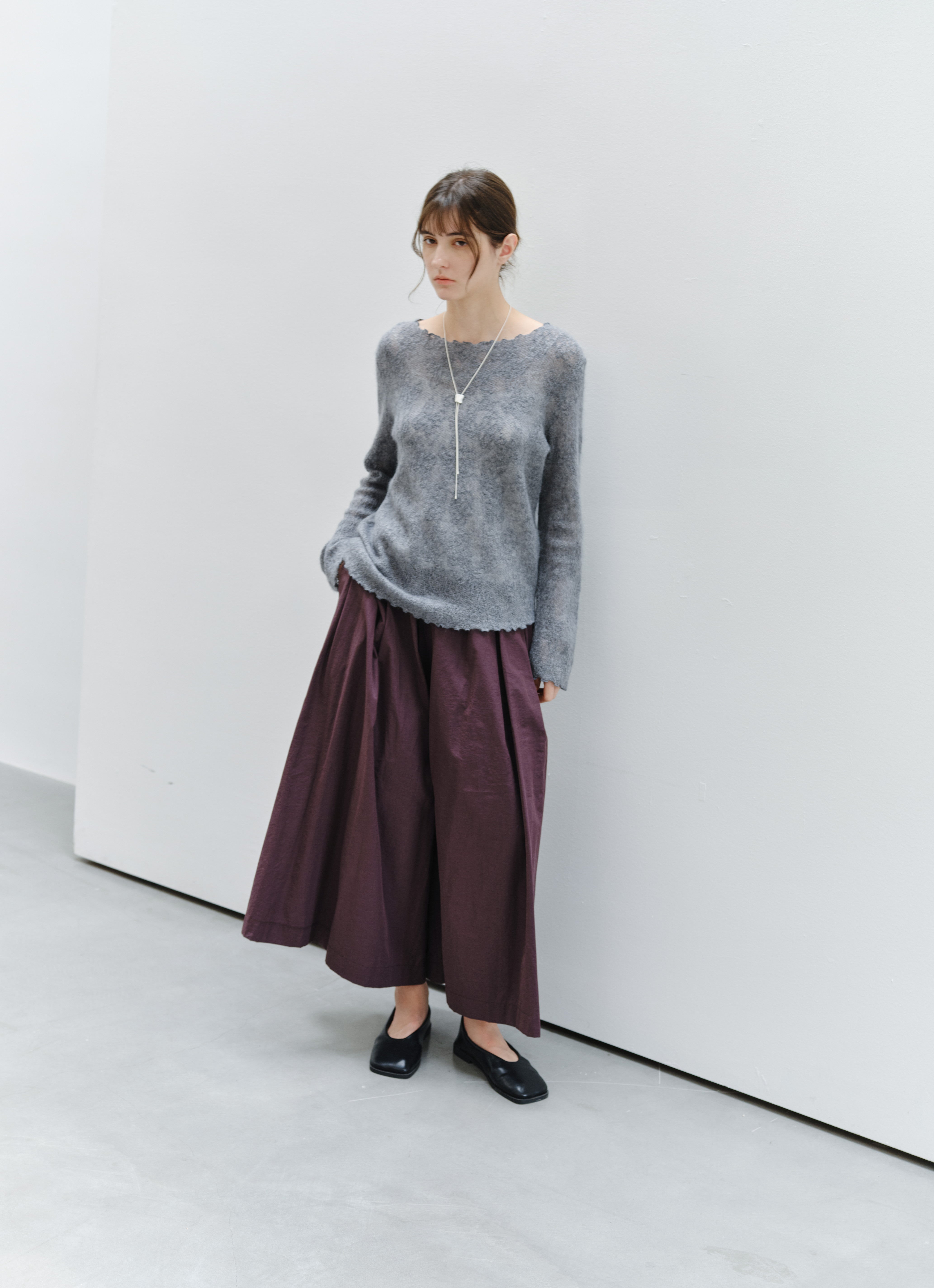 MATTE TEXTURE WIDE CULOTTES