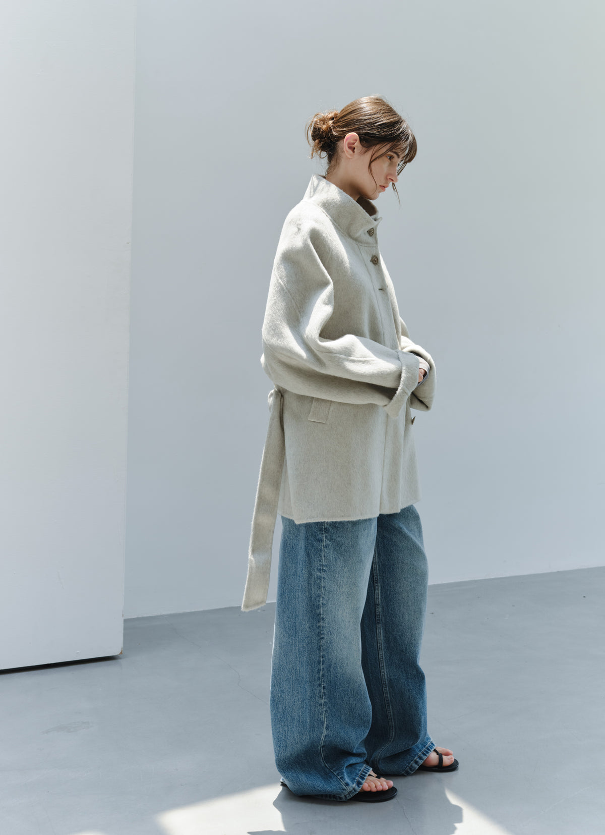 WASHED BLUE BASIC JEANS