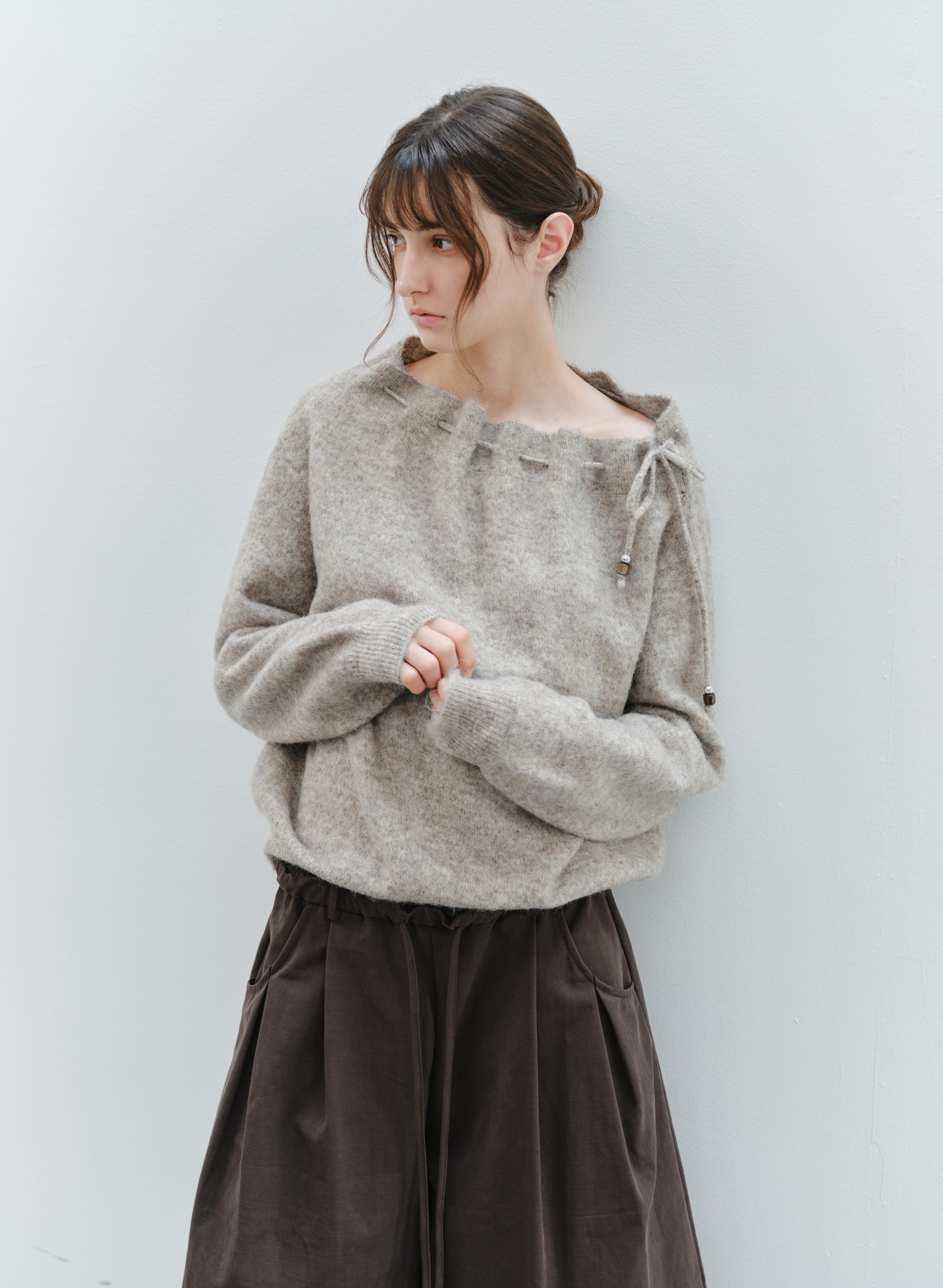 2WAY STRING POUCH SWEATER