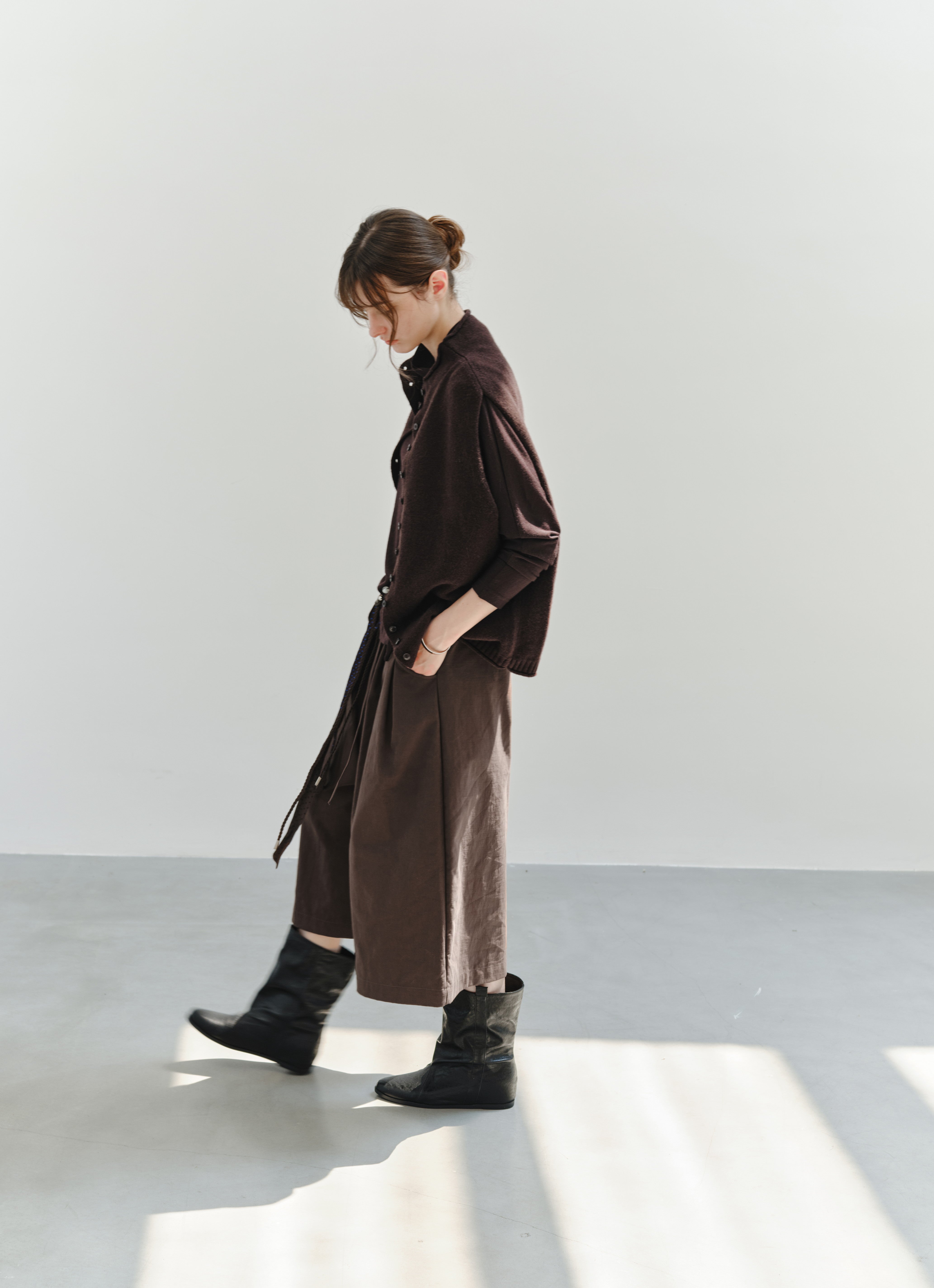 WIDE TACK HALF PANTS