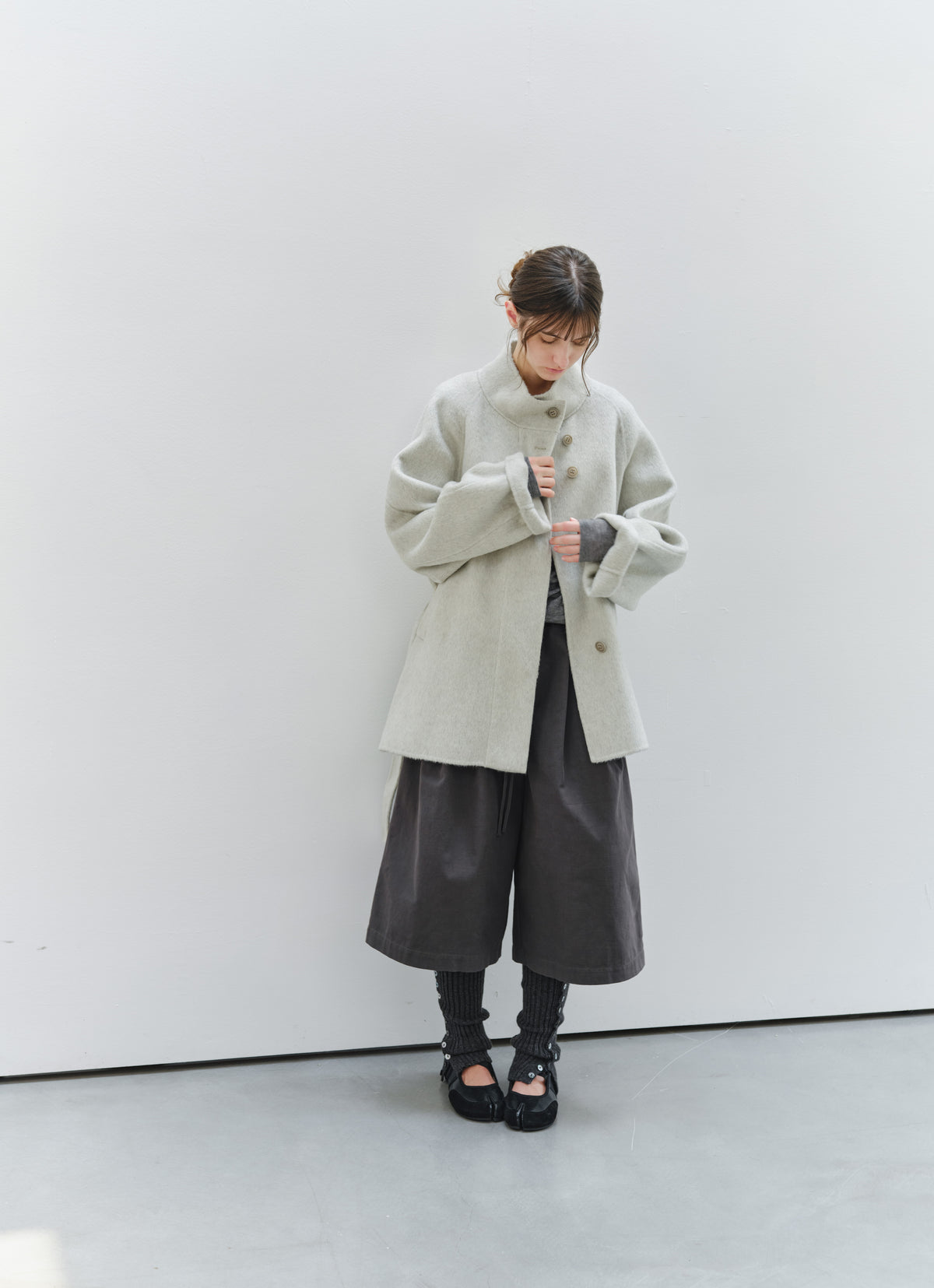 WIDE TACK HALF PANTS