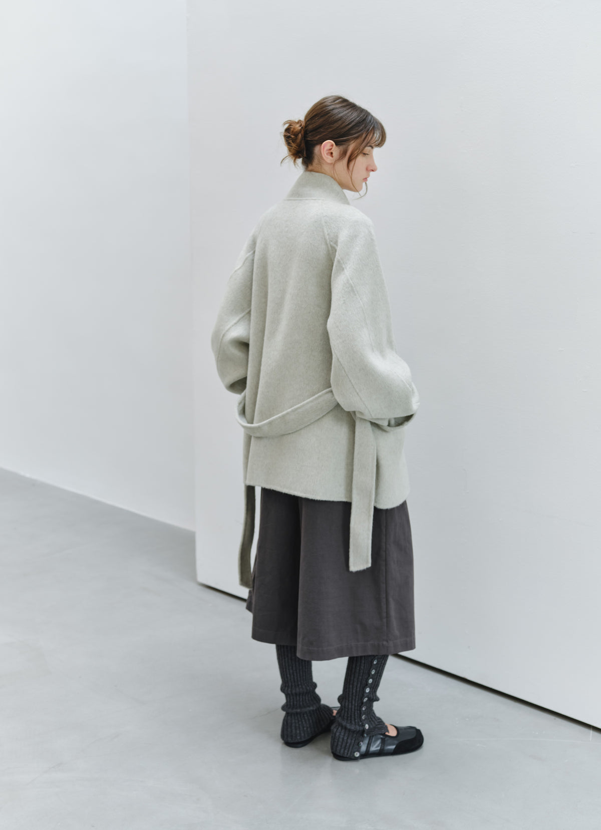 WIDE TACK HALF PANTS