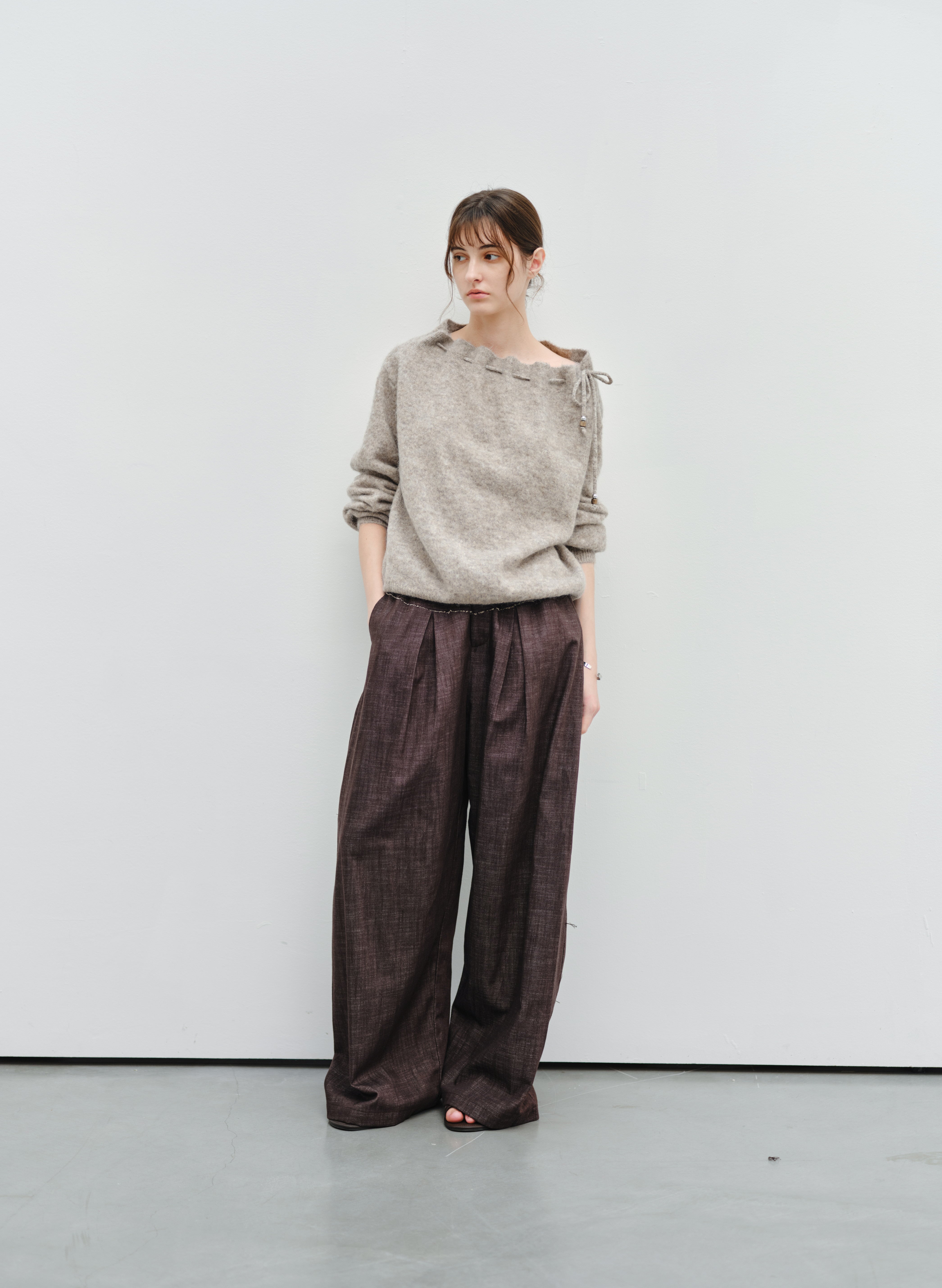 DAMAGE LINE WIDE PANTS