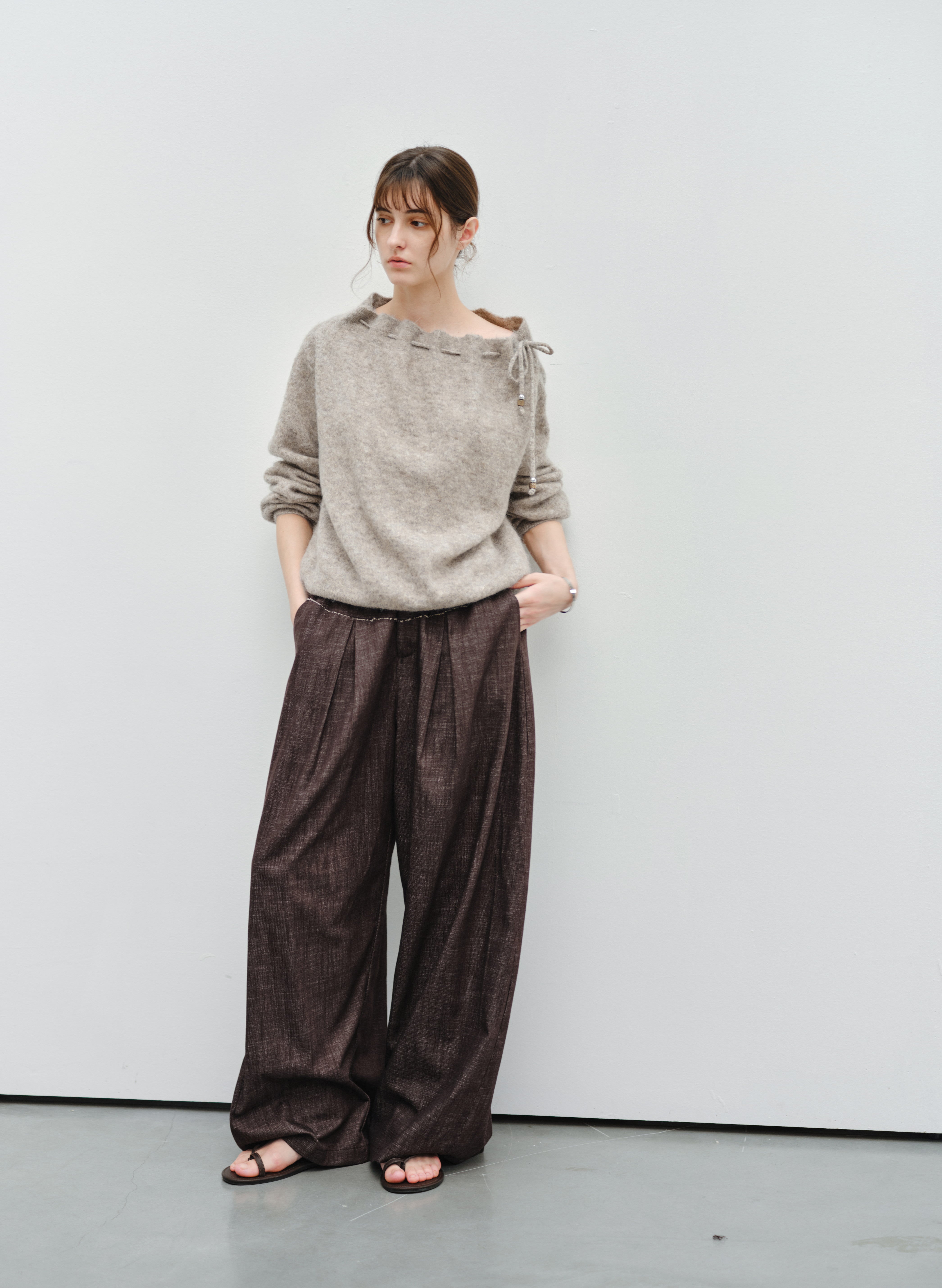 DAMAGE LINE WIDE PANTS
