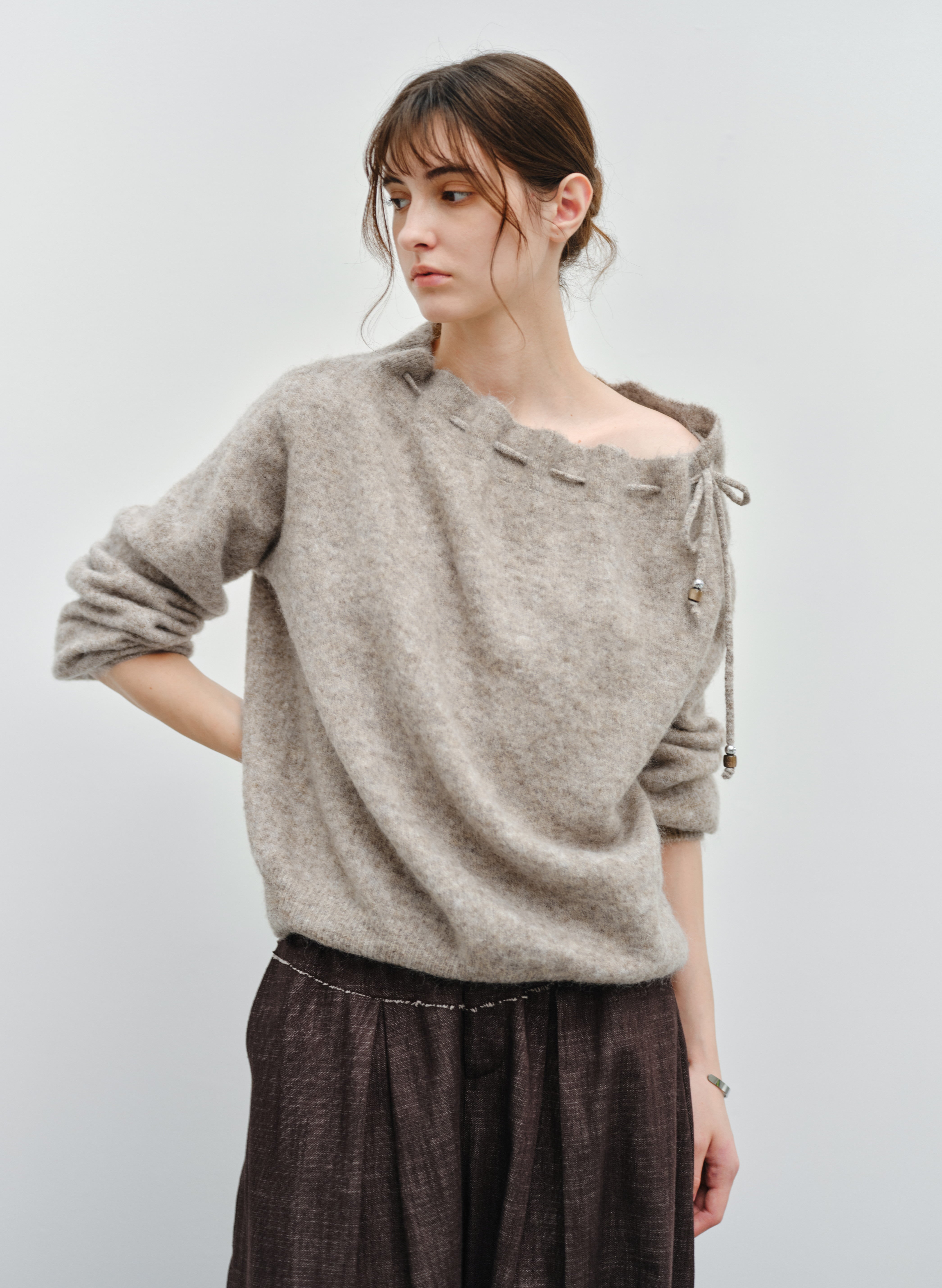 2WAY STRING POUCH SWEATER
