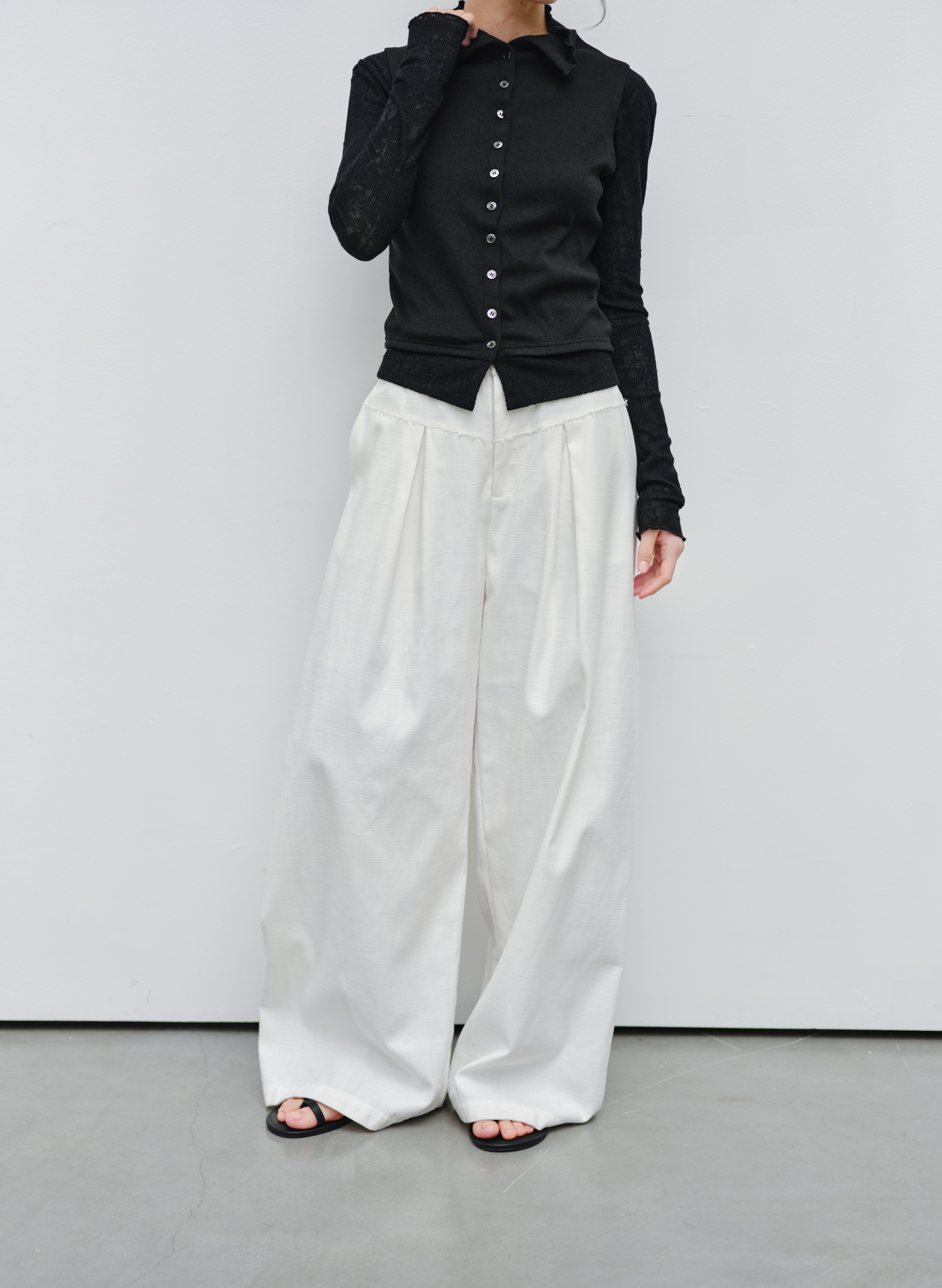 DAMAGE LINE WIDE PANTS