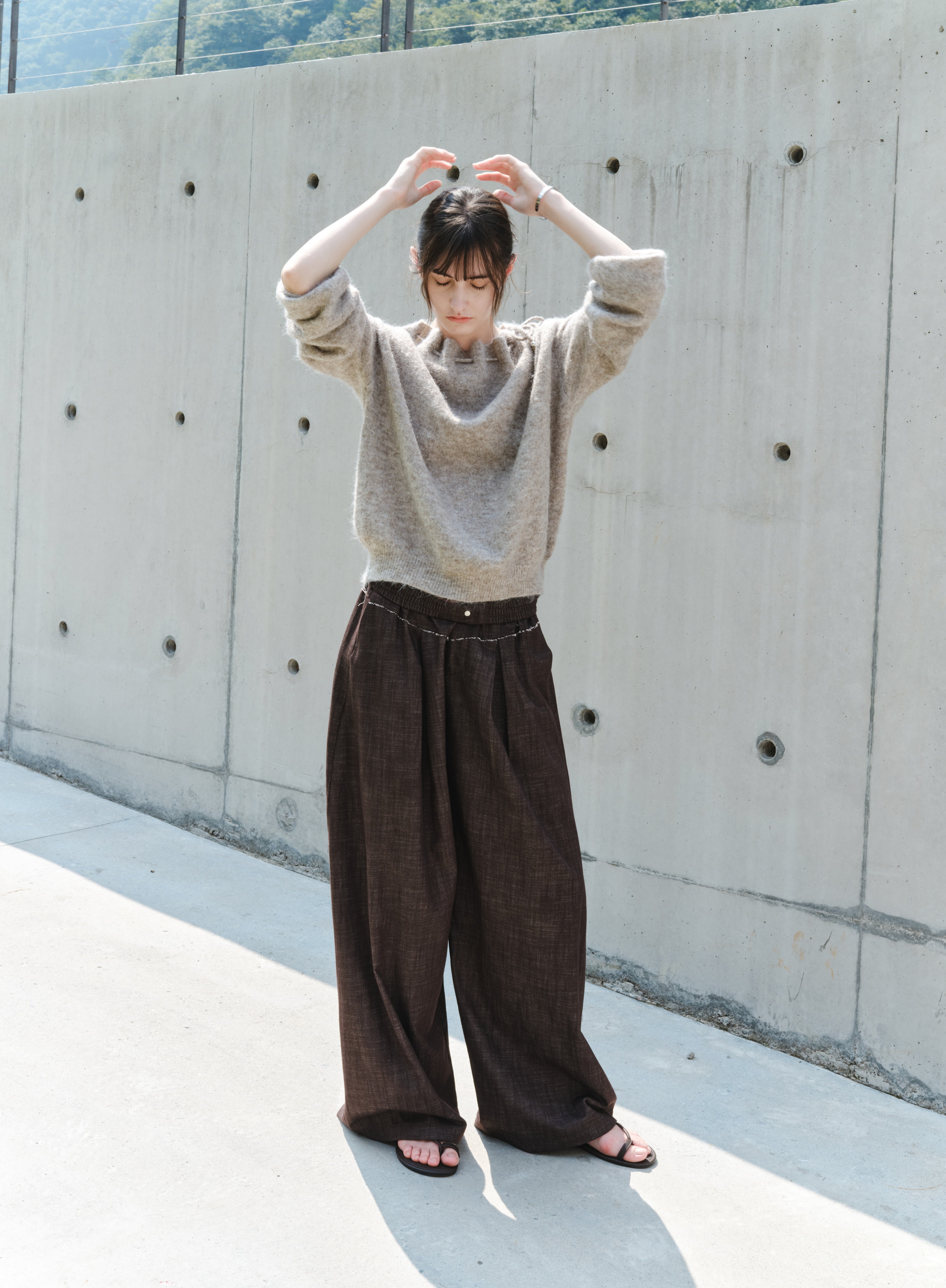 2WAY STRING POUCH SWEATER