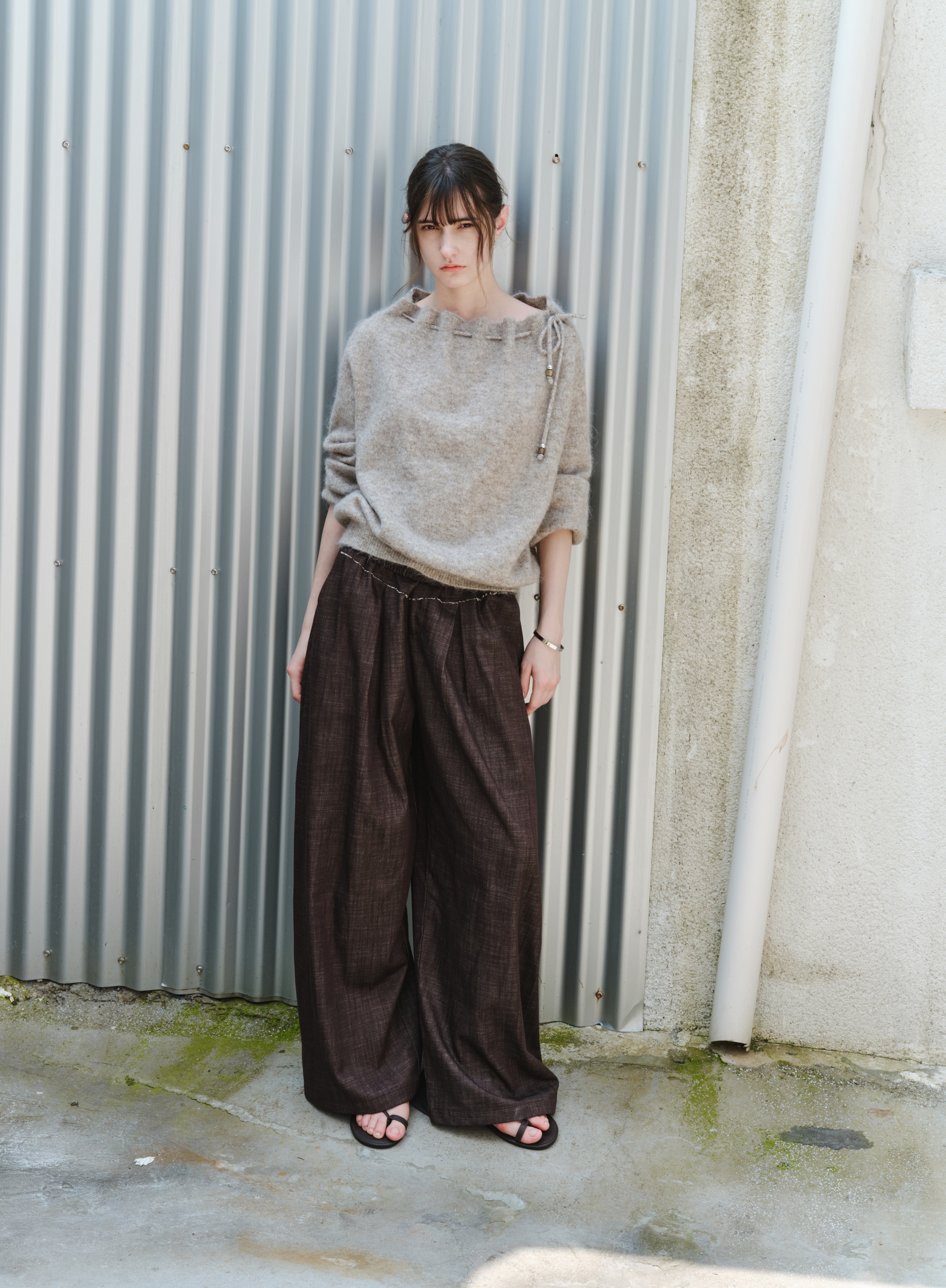2WAY STRING POUCH SWEATER