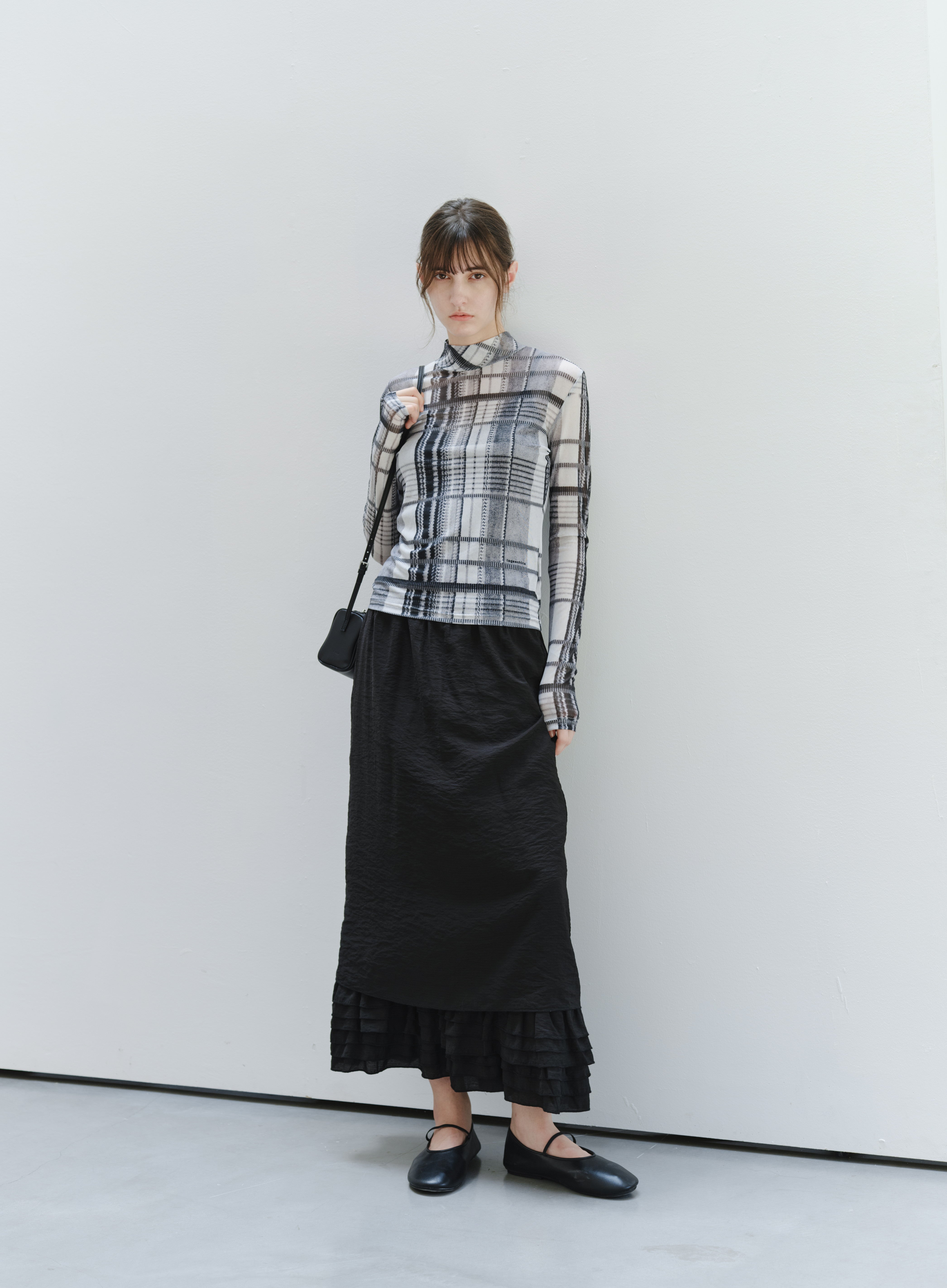 LACE HEM STRAIGHT SKIRT