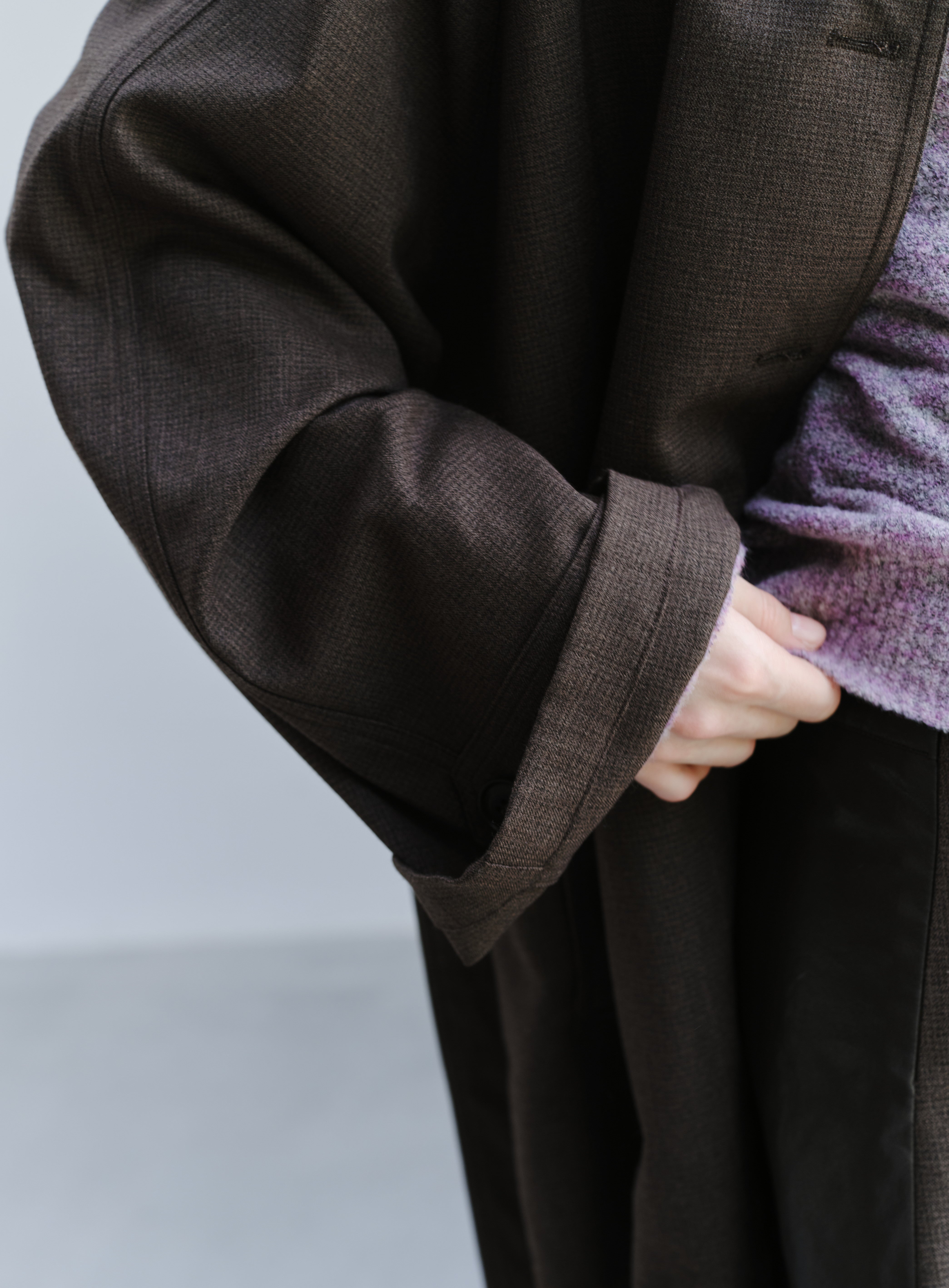 EMBROIDERY HEM MIDI TRENCH