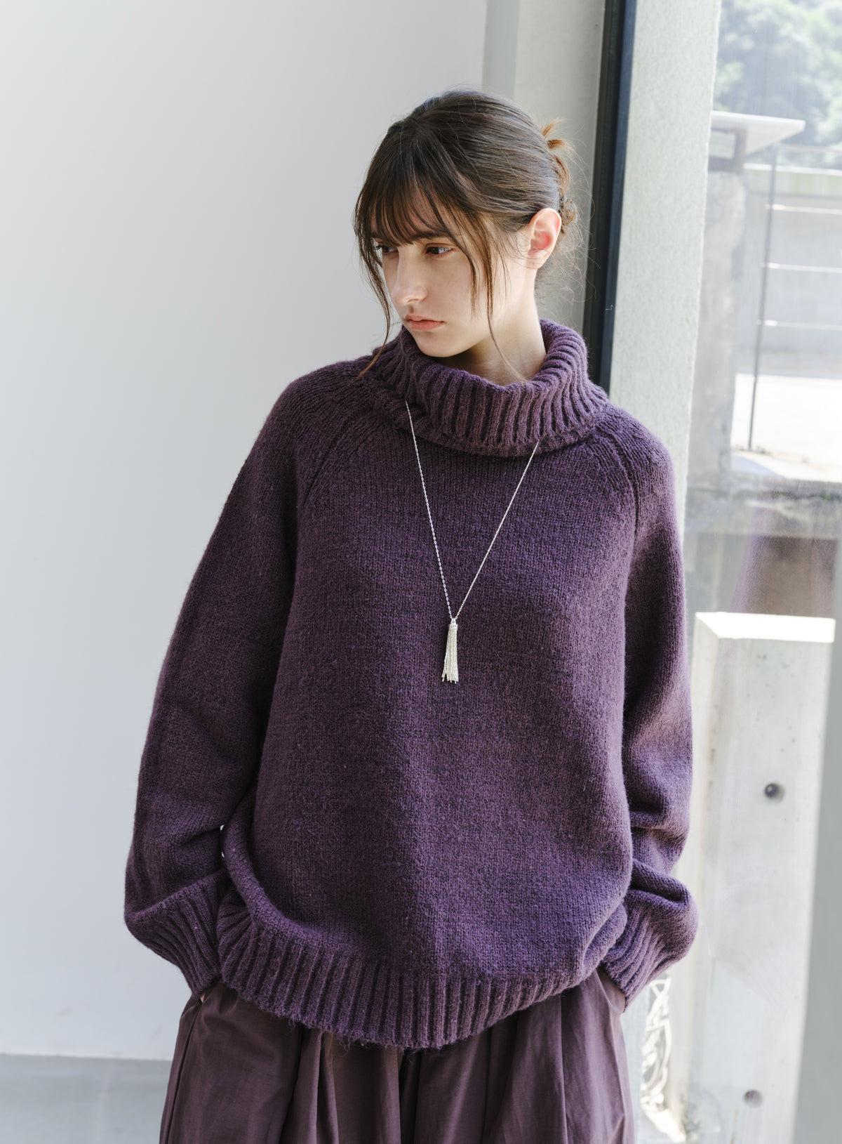 CHUNKY KNIT TURTLE SWEATER
