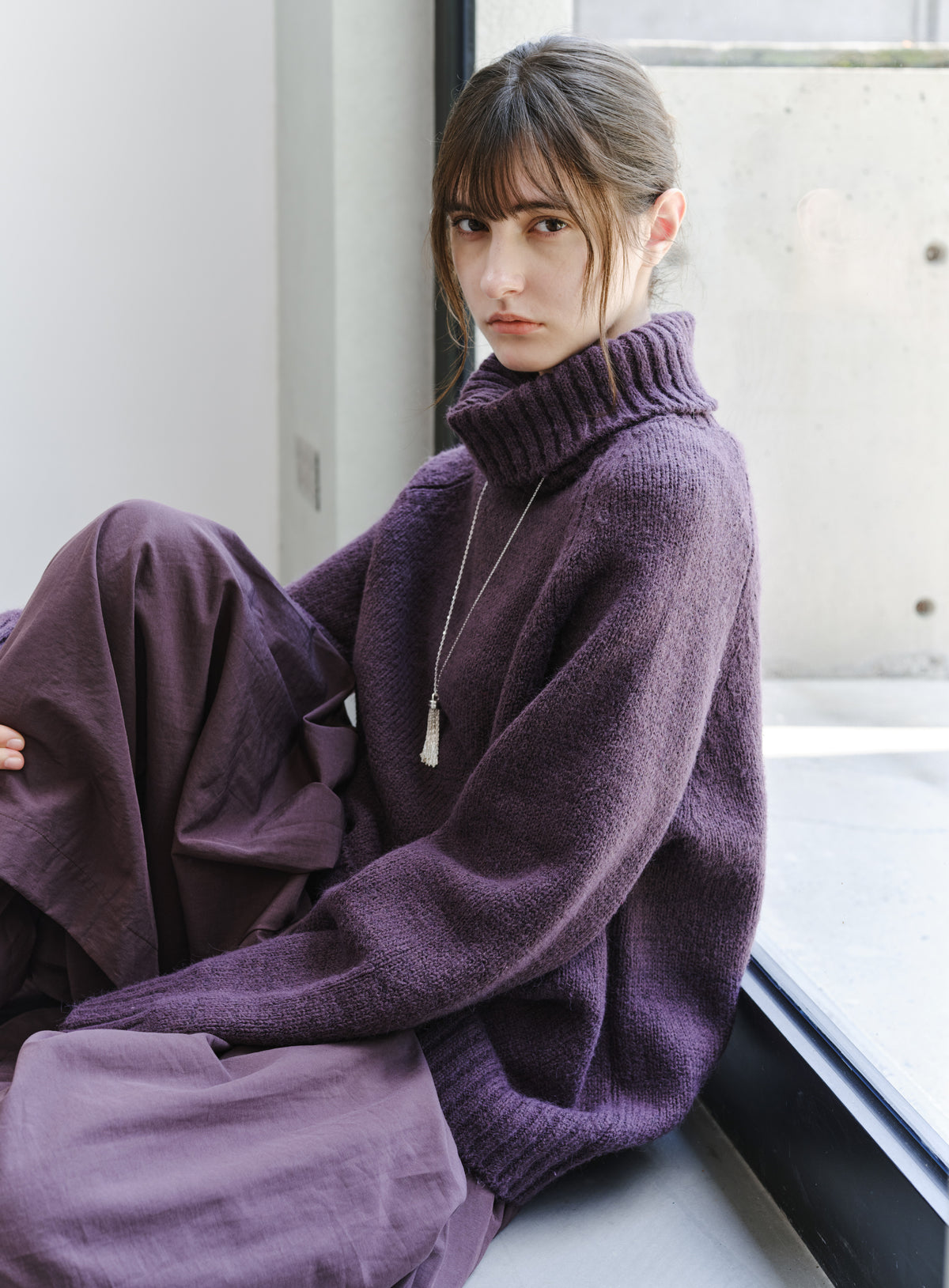 CHUNKY KNIT TURTLE SWEATER