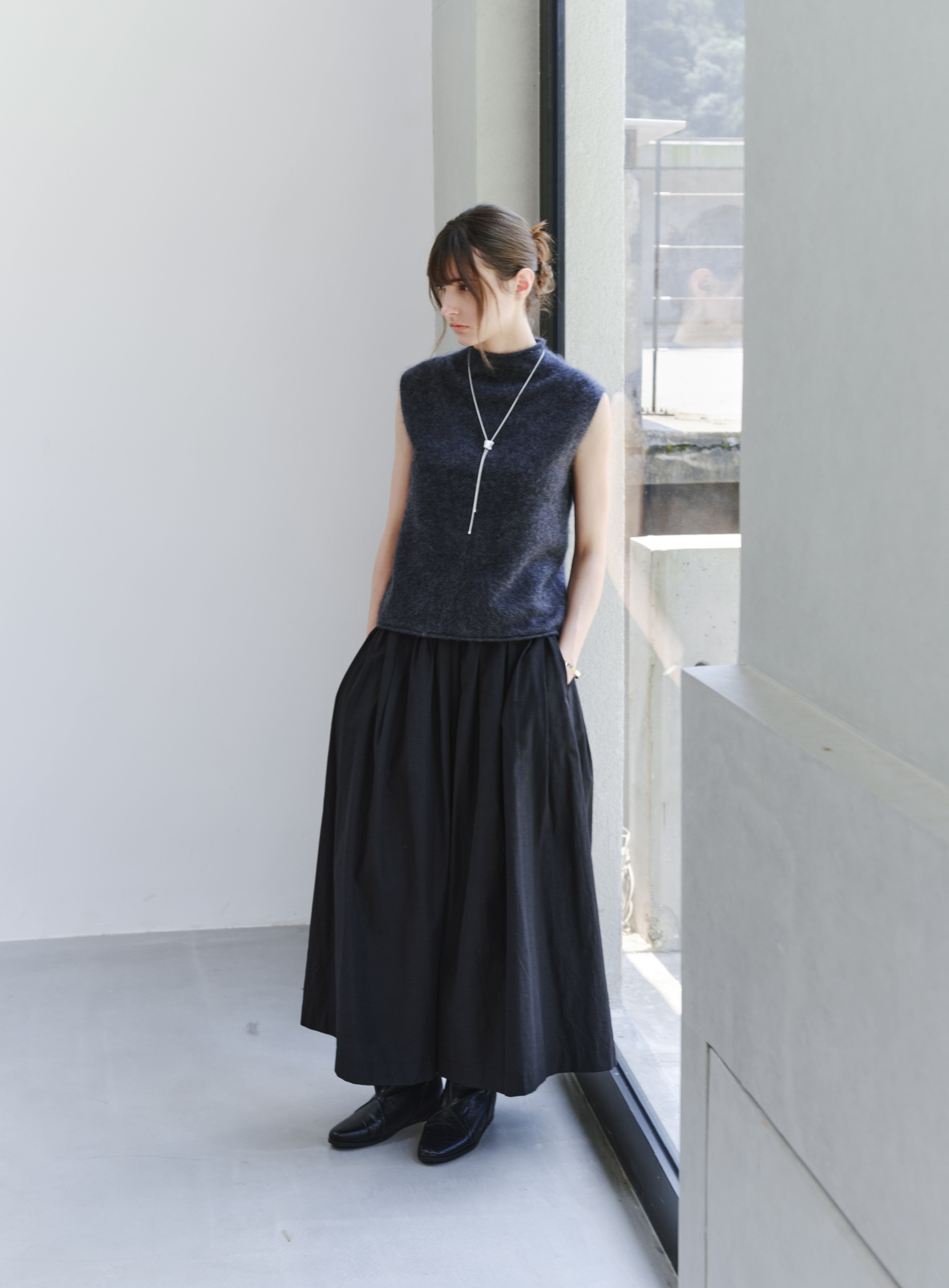 MATTE TEXTURE WIDE CULOTTES