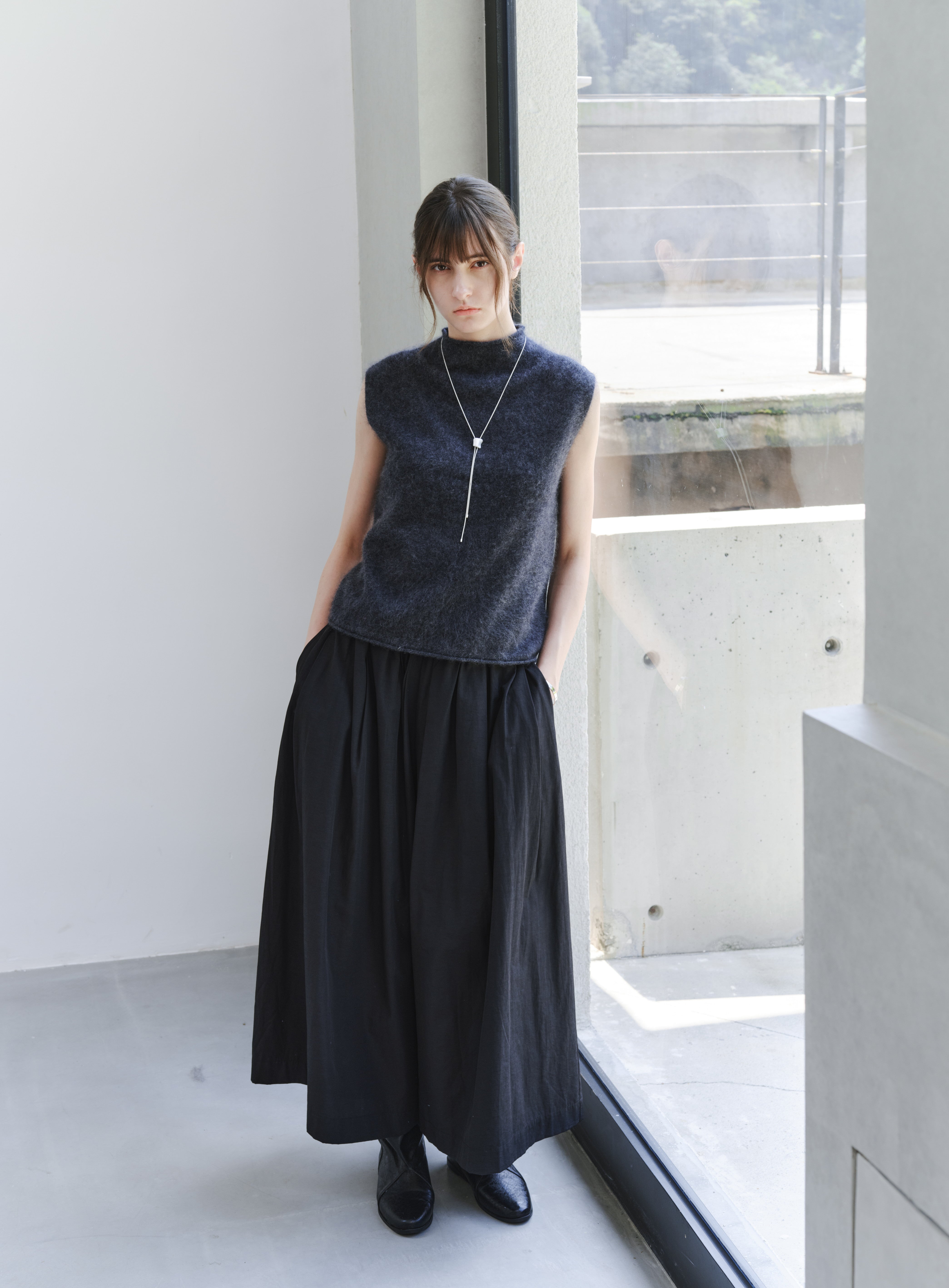 MATTE TEXTURE WIDE CULOTTES