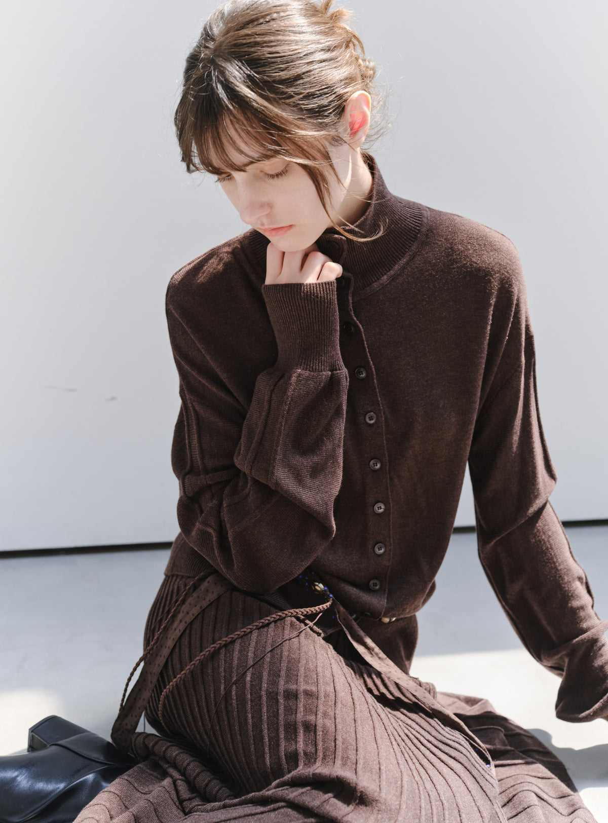 MULTI BUTTON KNIT CARDIGAN