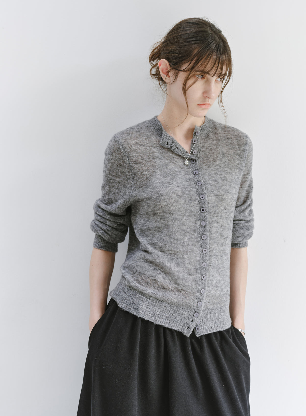 MULTI BUTTON COLOR SWEATER