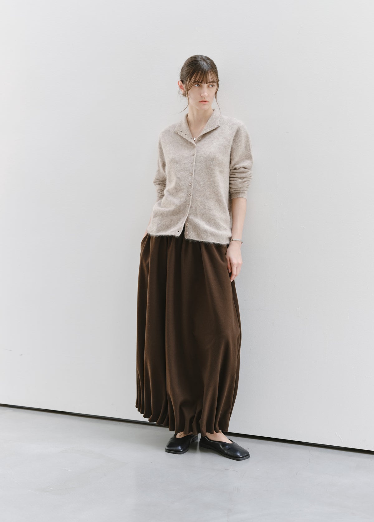 GATHER HEM DRAPE SKIRT