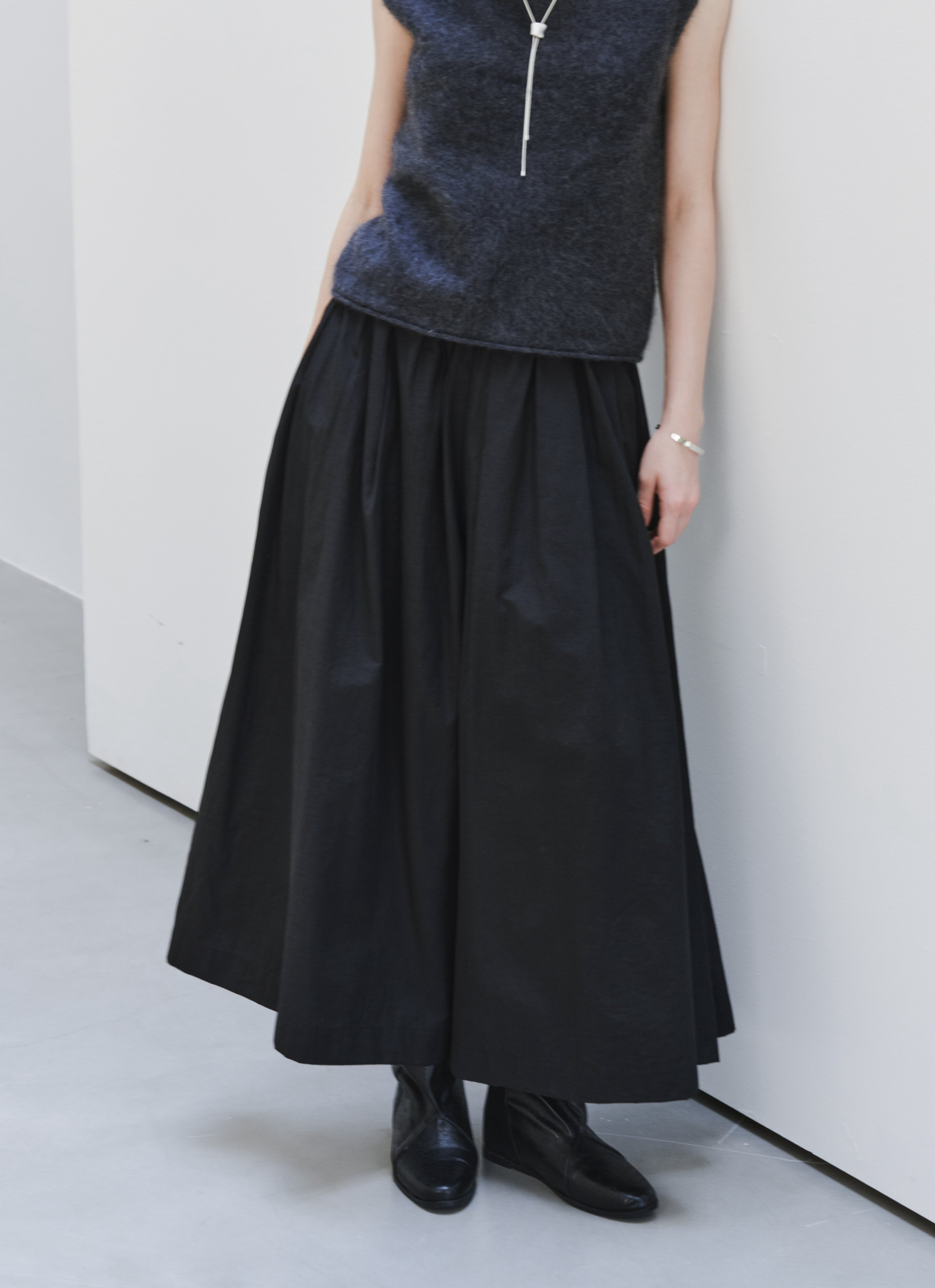 MATTE TEXTURE WIDE CULOTTES