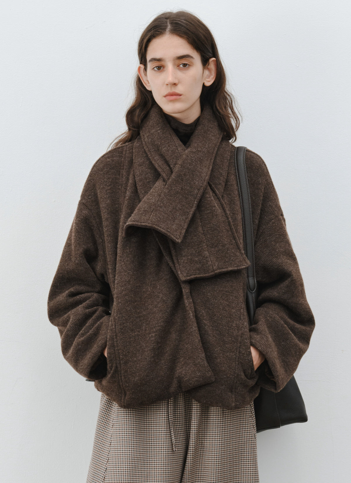 WARM TEXTURE SCARF JACKET