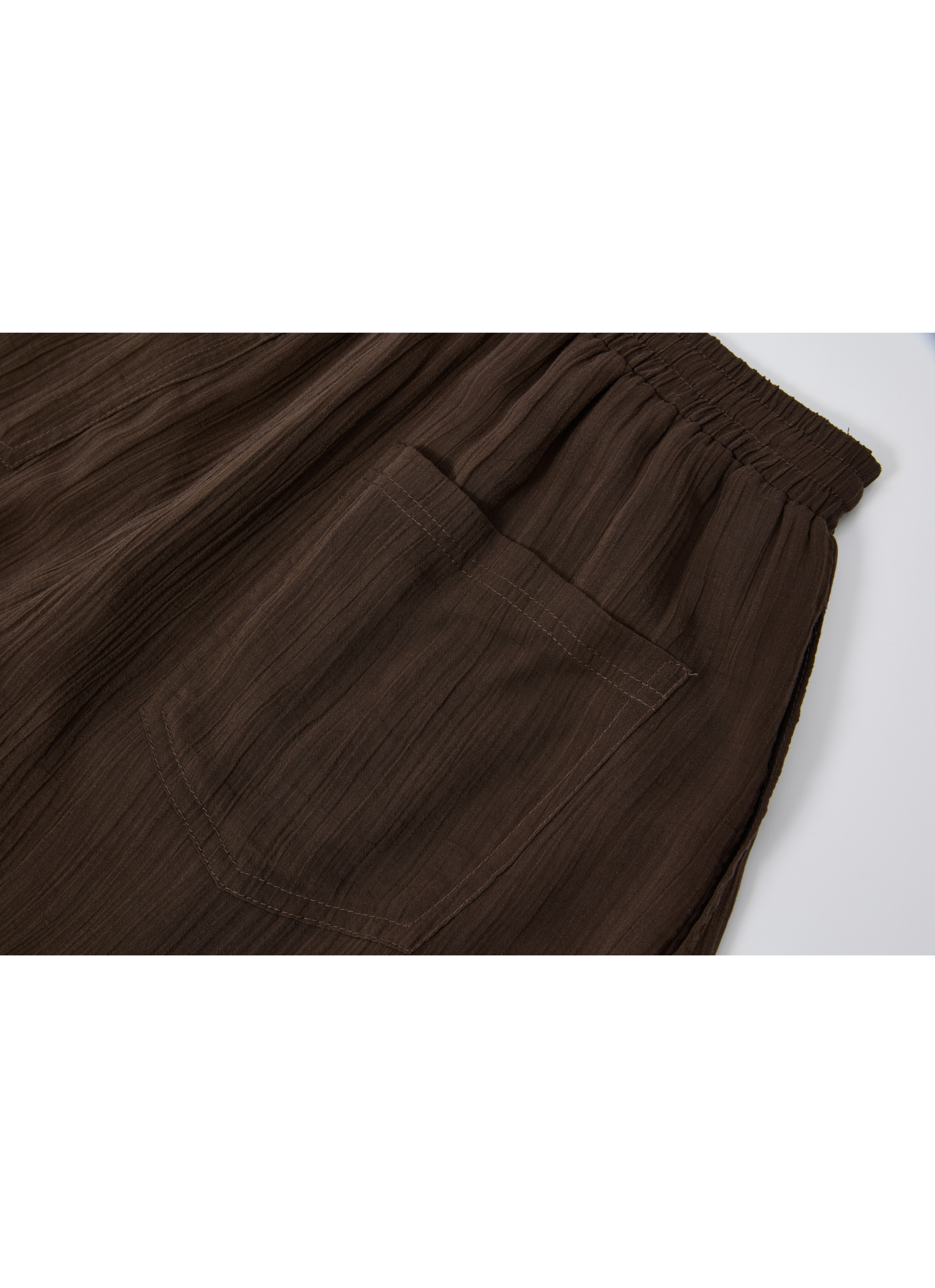 LAYERED SHEER DRAPE PANTS / レイヤードシアードレープパンツ