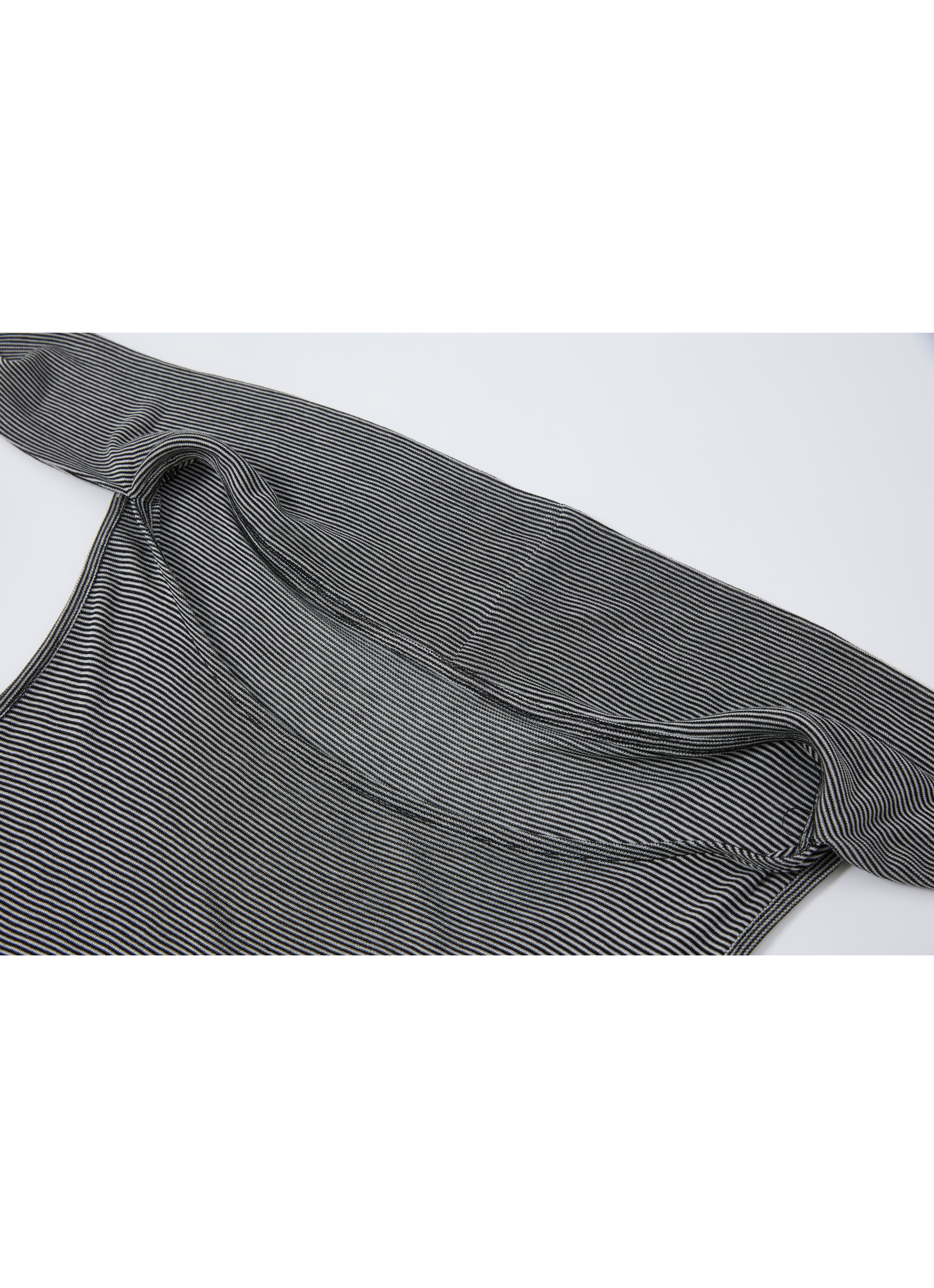SCARF TIE STRIPE TOP