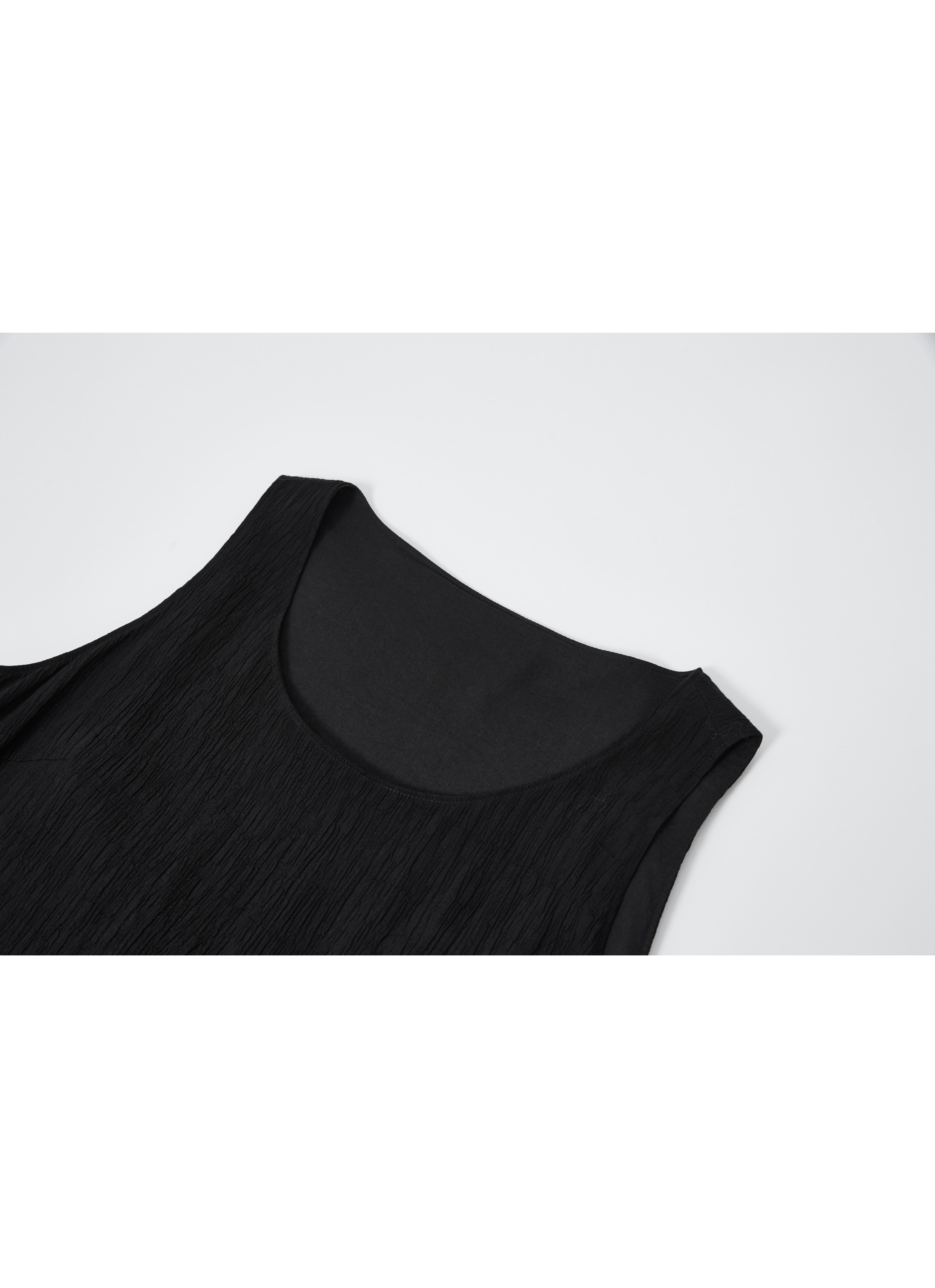 SHEER PLAID LAYER DRESS