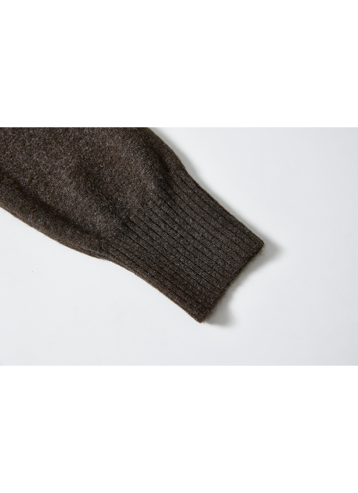 BUTTON HEM COWL SWEATER