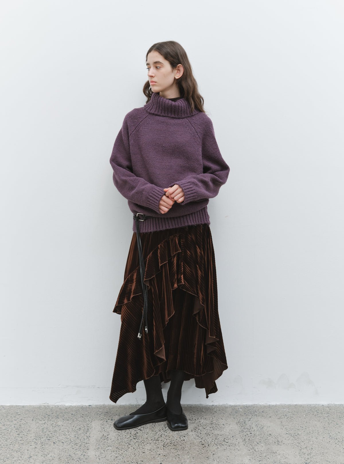 CHUNKY KNIT TURTLE SWEATER