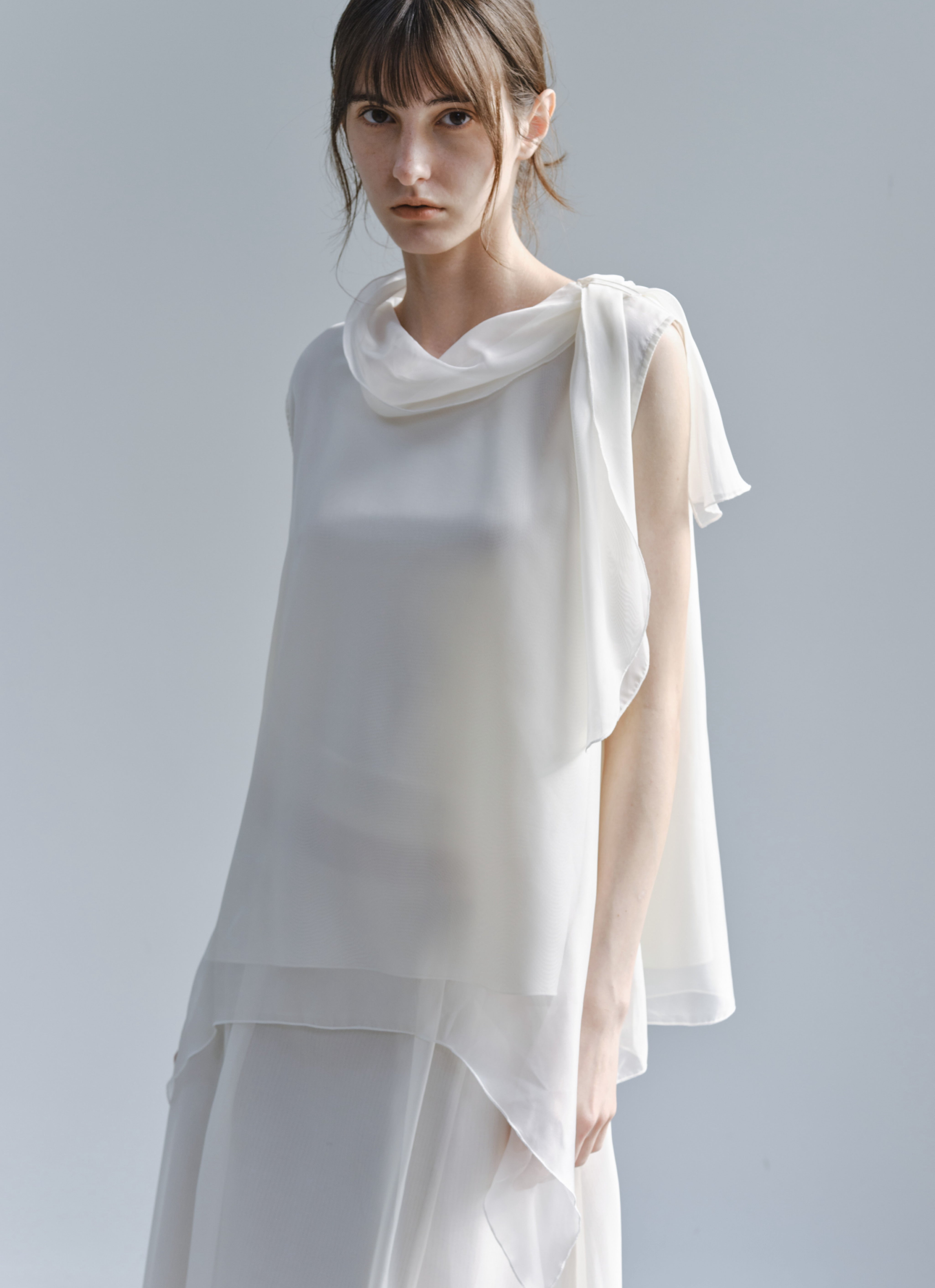SHEER VEIL LAYERED BLOUSE / シアーベールレイヤードブラウス