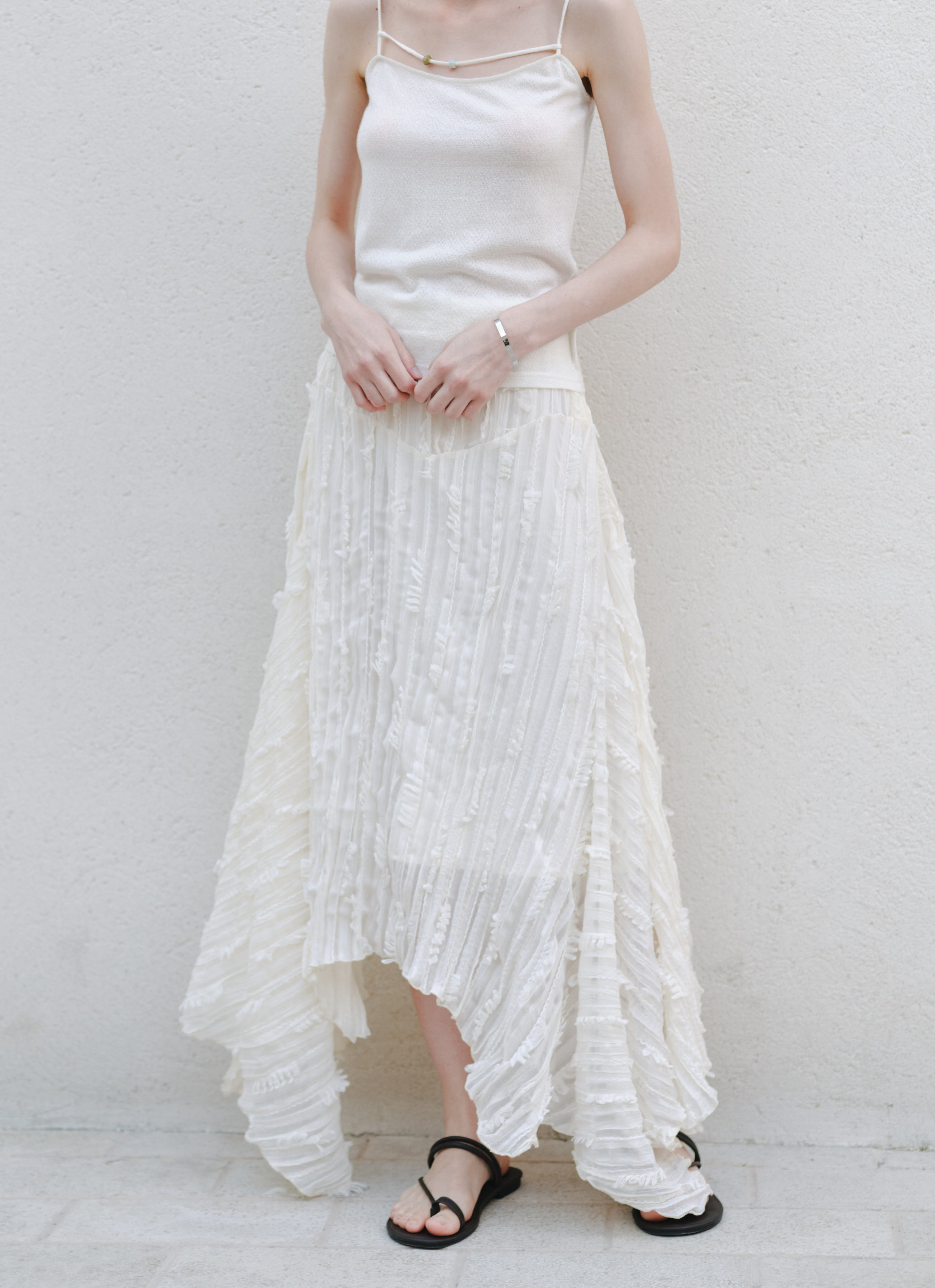 FEATHER TOUCH DESIGN SKIRT
