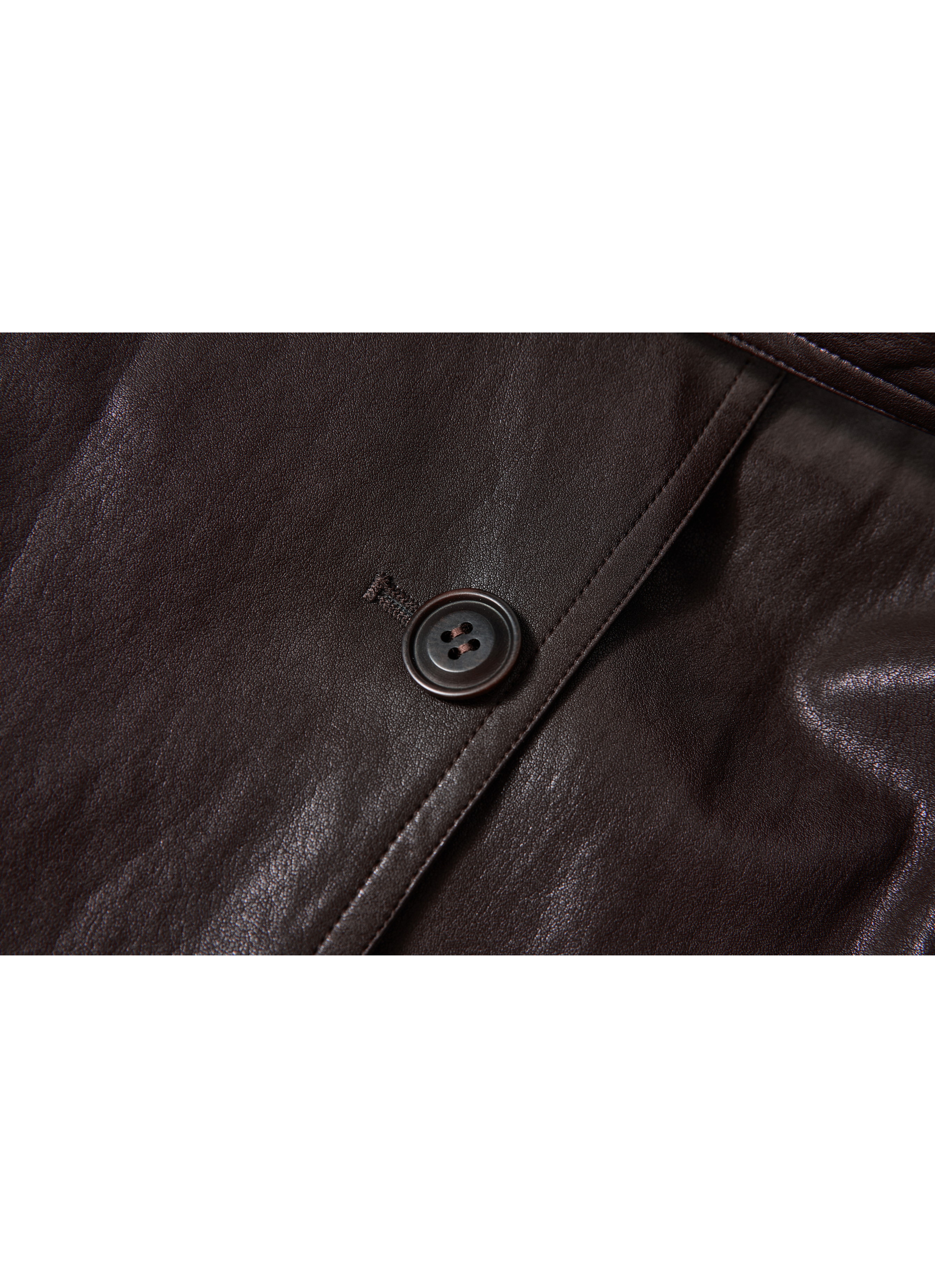 LEATHER TEXTURE CLASSIC TRENCH