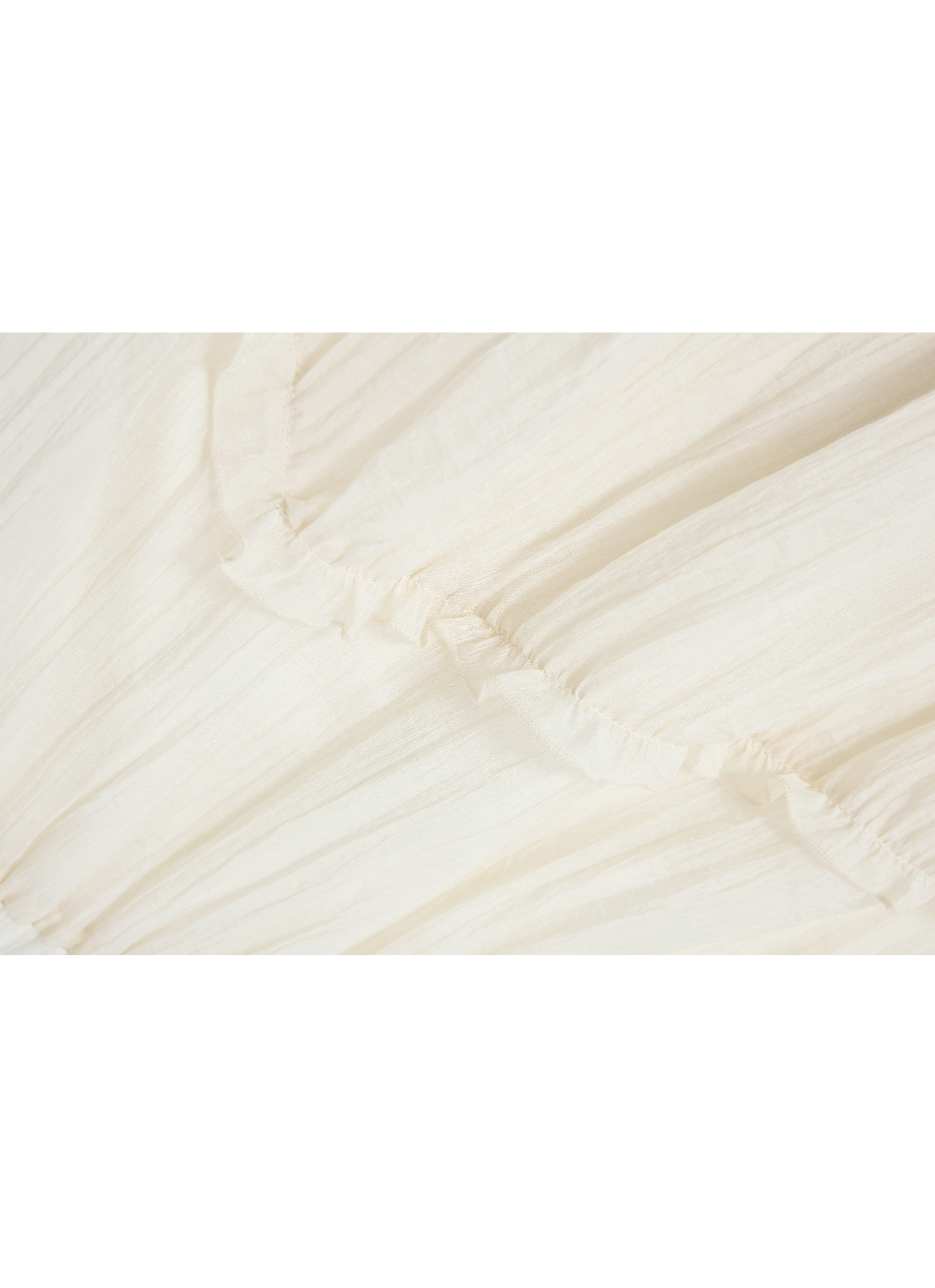 SHEER FRILL TIERED SKIRT
