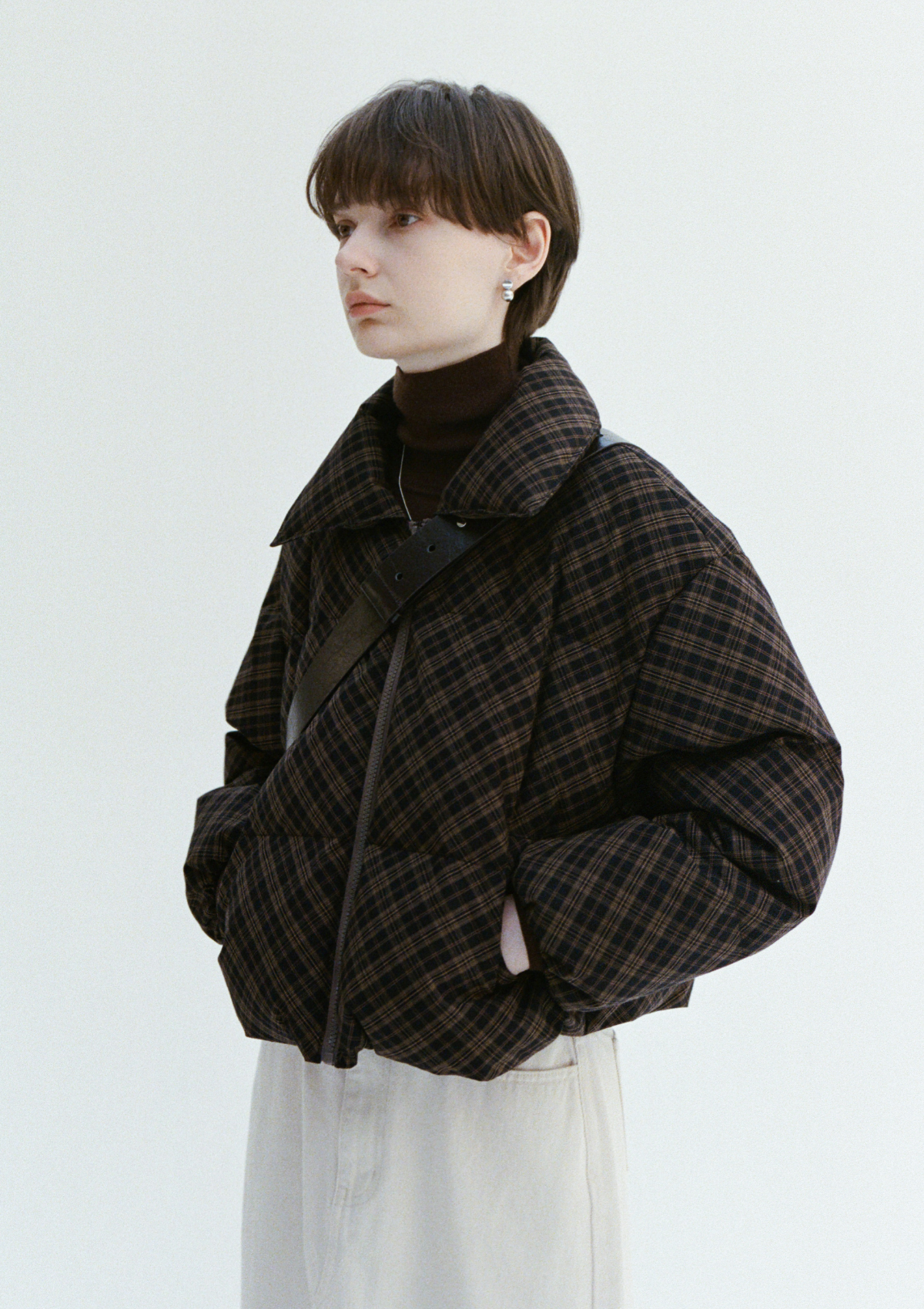 tageechita 新品　クラシカルチェックフードジャケットMサイズ tageechita 新品 クラシカルチェックフードジャケットMサイズ