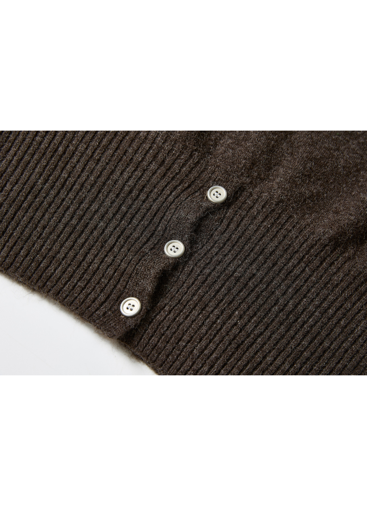 BUTTON HEM COWL SWEATER