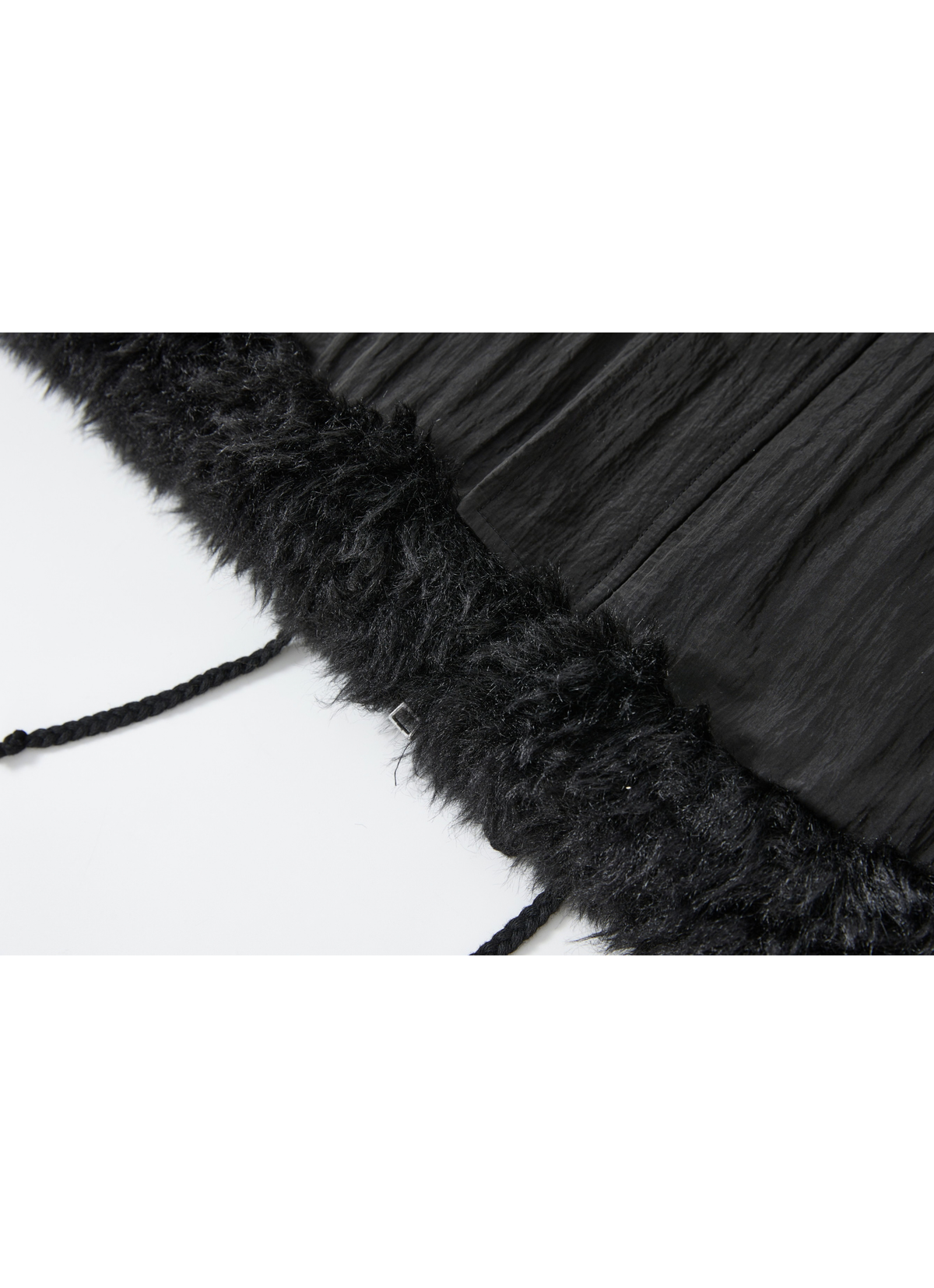FUR EDGE BELT DOWN JACKET