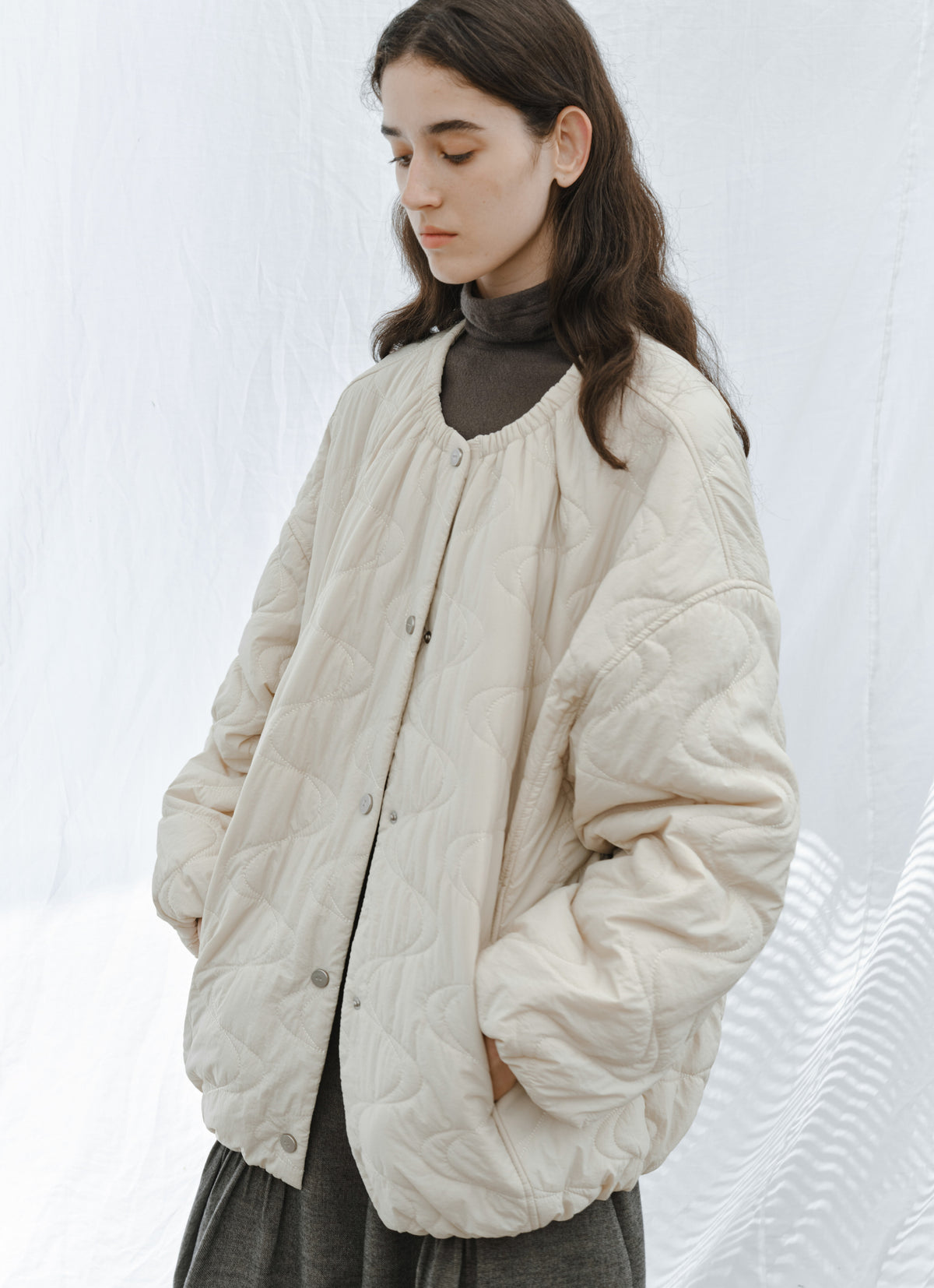 WATER WAVE QUILTING BLOUSON