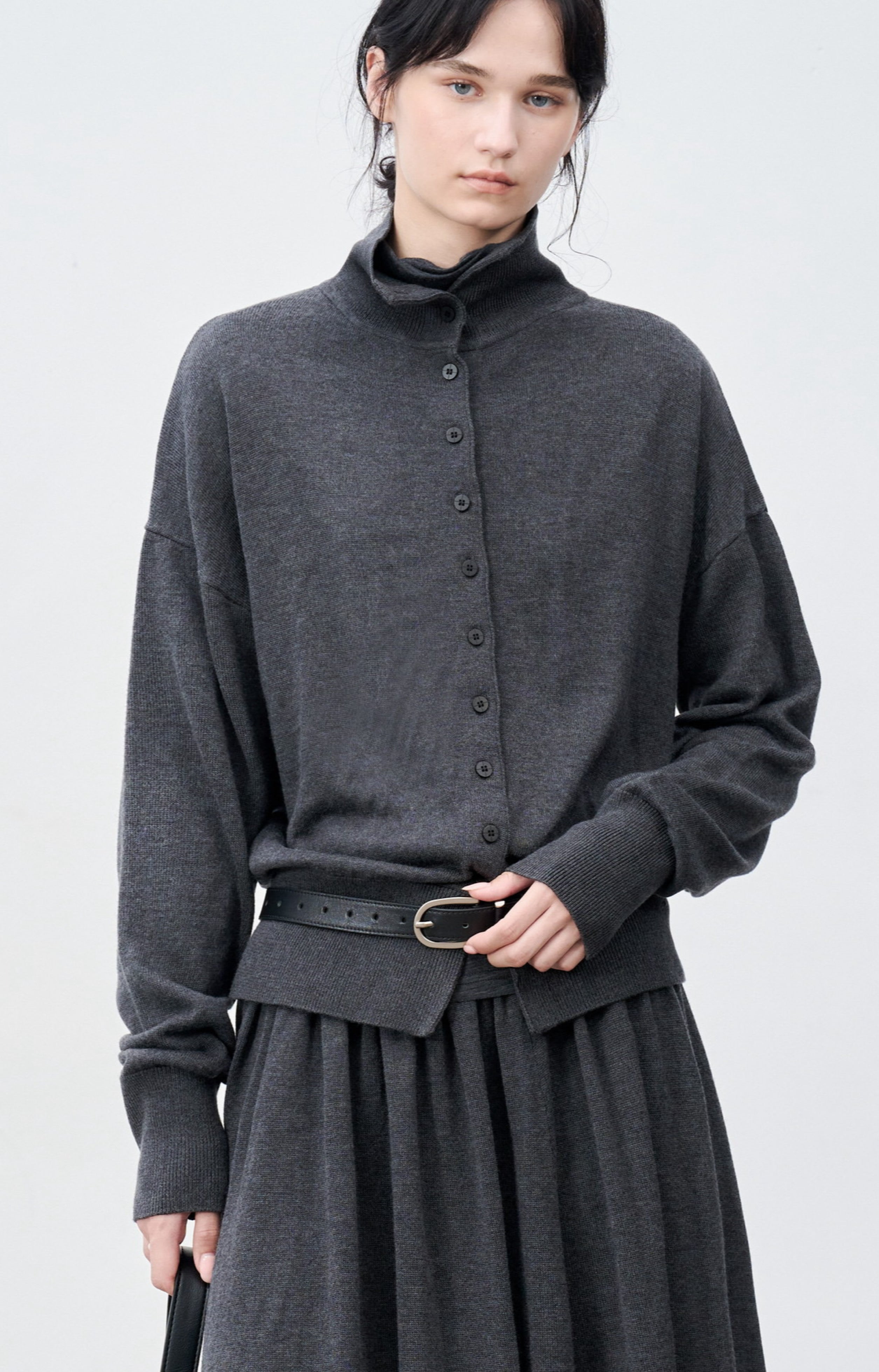 SOFT FIT TURTLE CARDIGAN / ソフトフィットタートルカーディガン