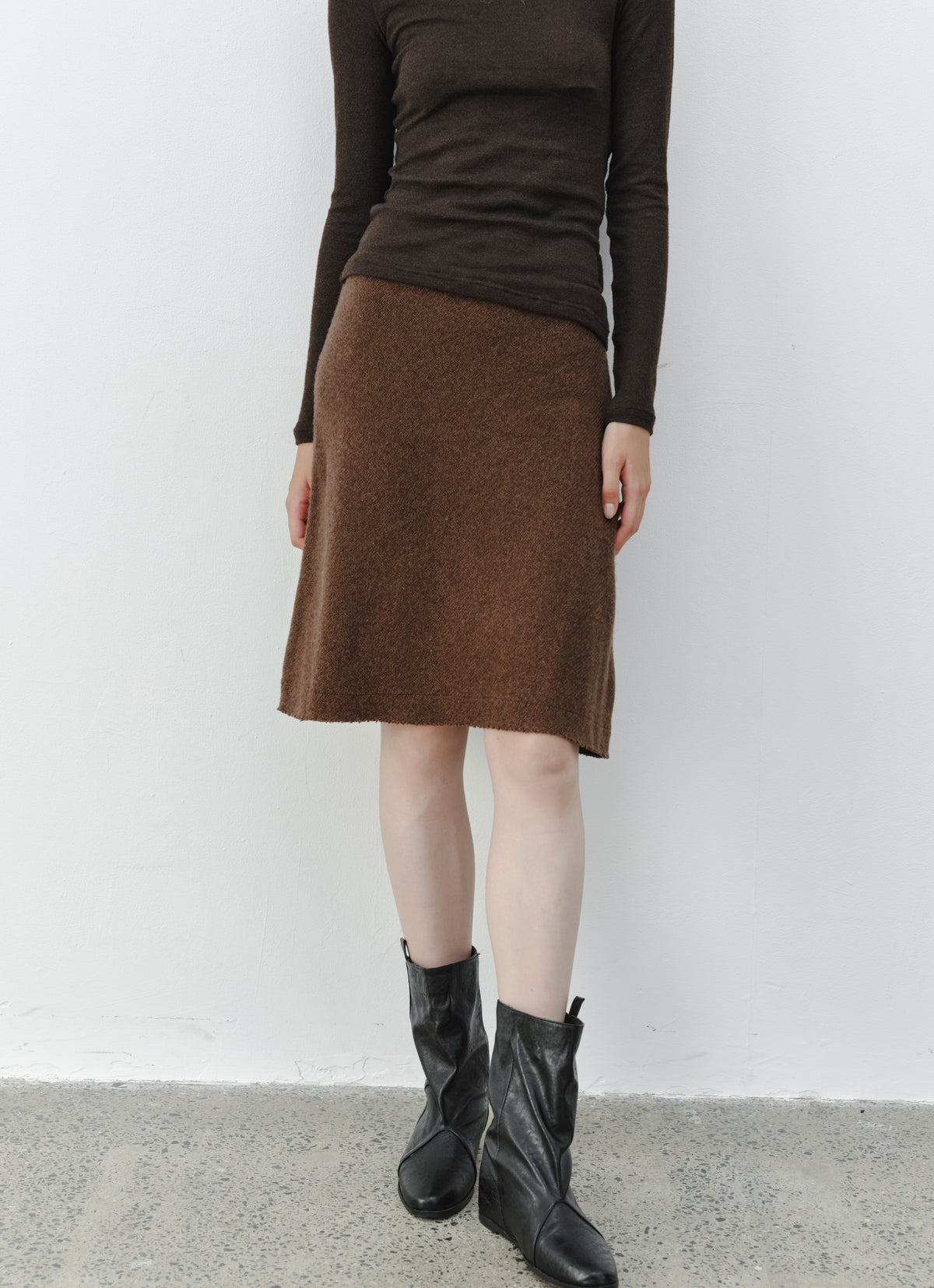 WARM TONE KNIT SKIRT