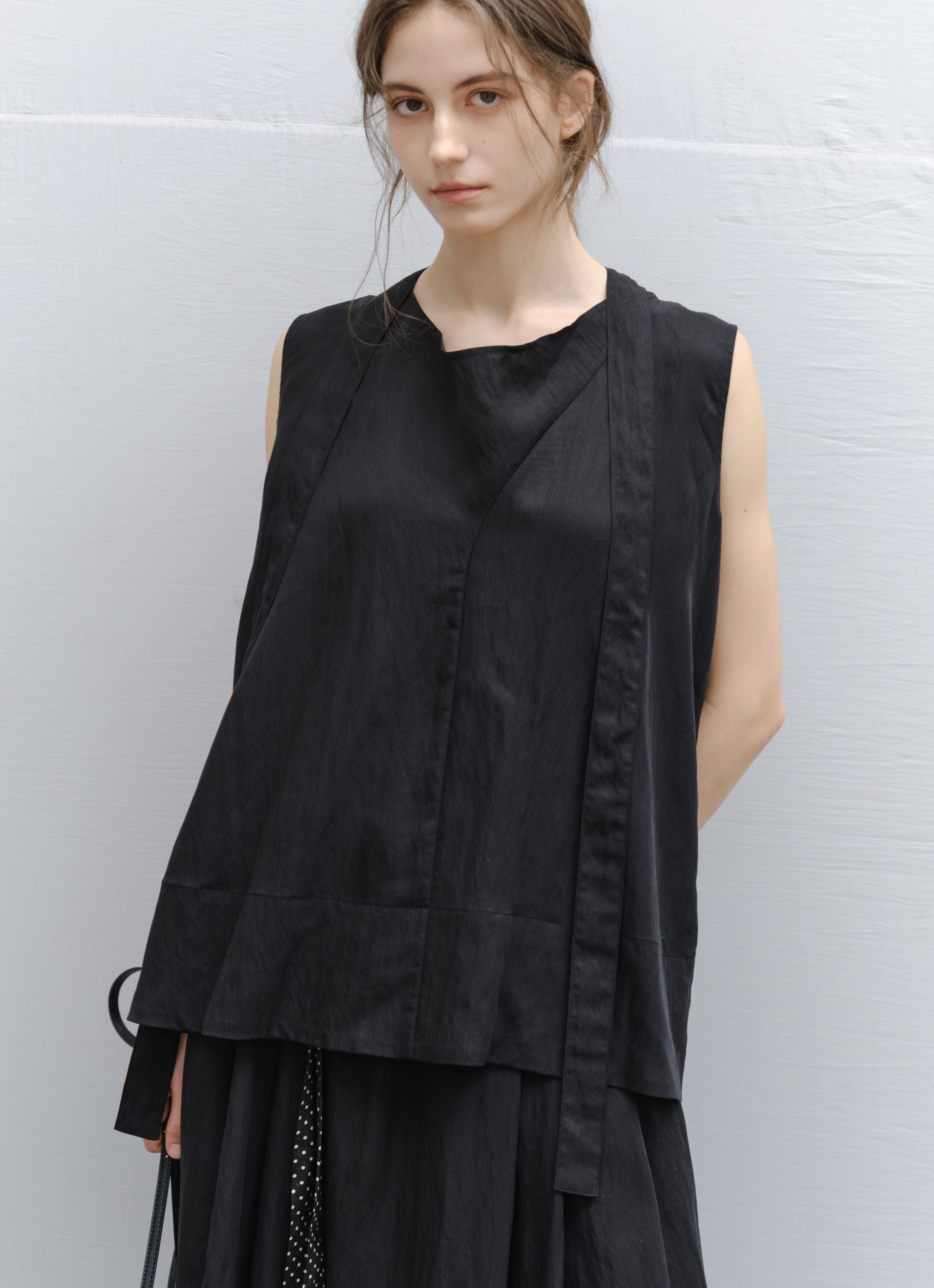 DRY CRINKLE SMOOTH BLOUSE / ドライクリンクルスムースブラウス