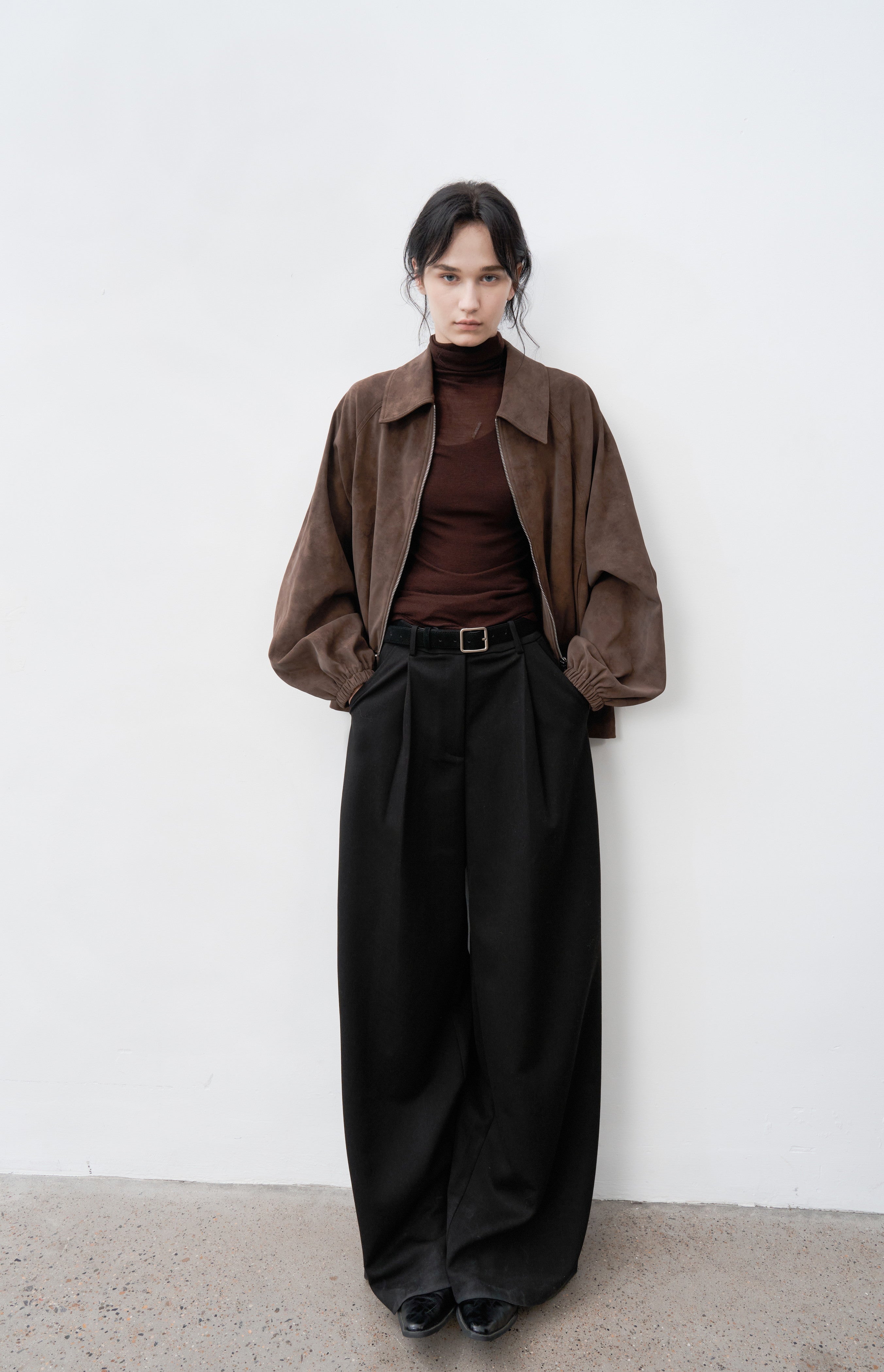 WIDE TUCK WARM SLACKS / ワイドタックウォームスラックス