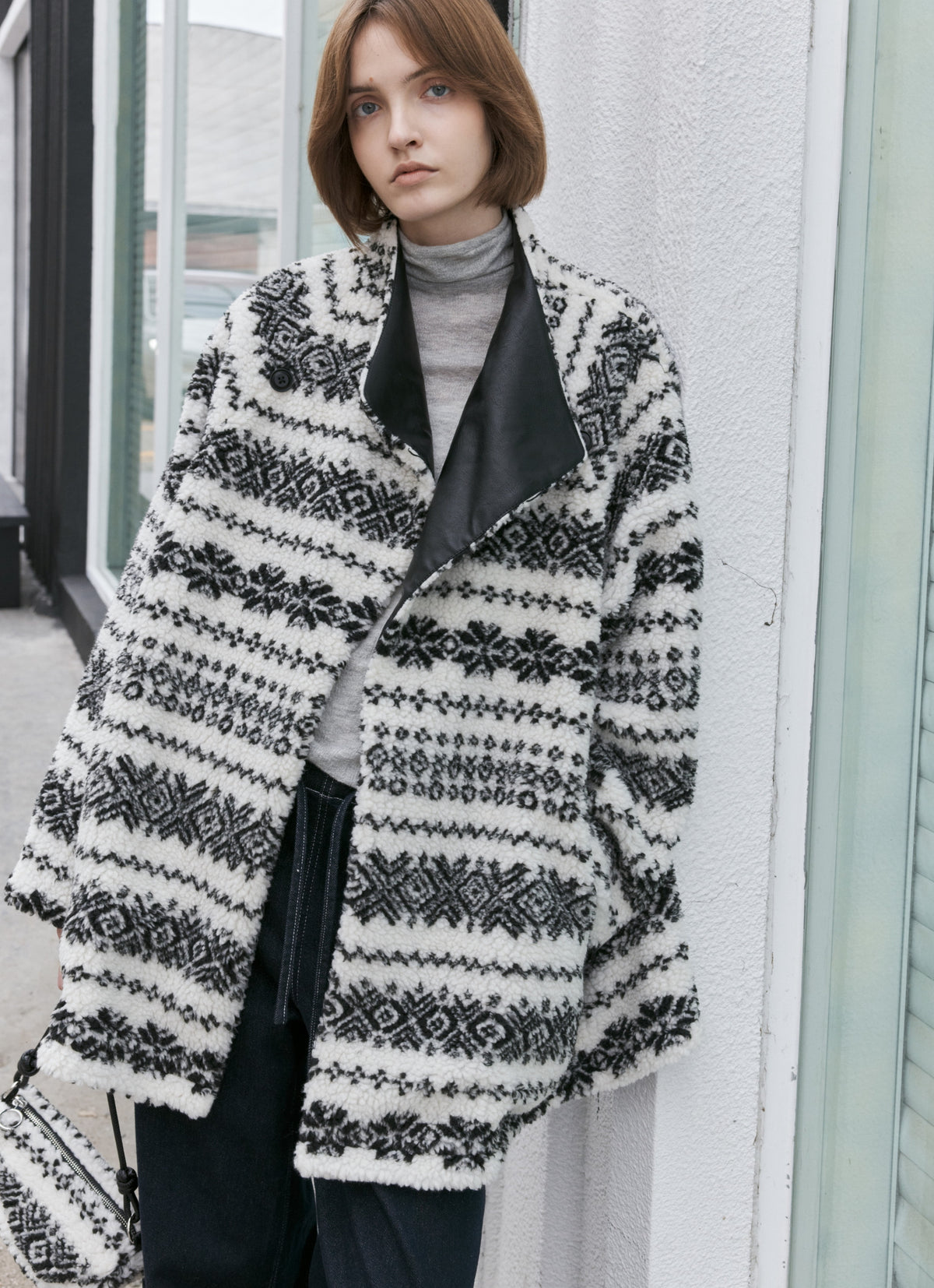 FAIR ISLE BOA BLOUSON