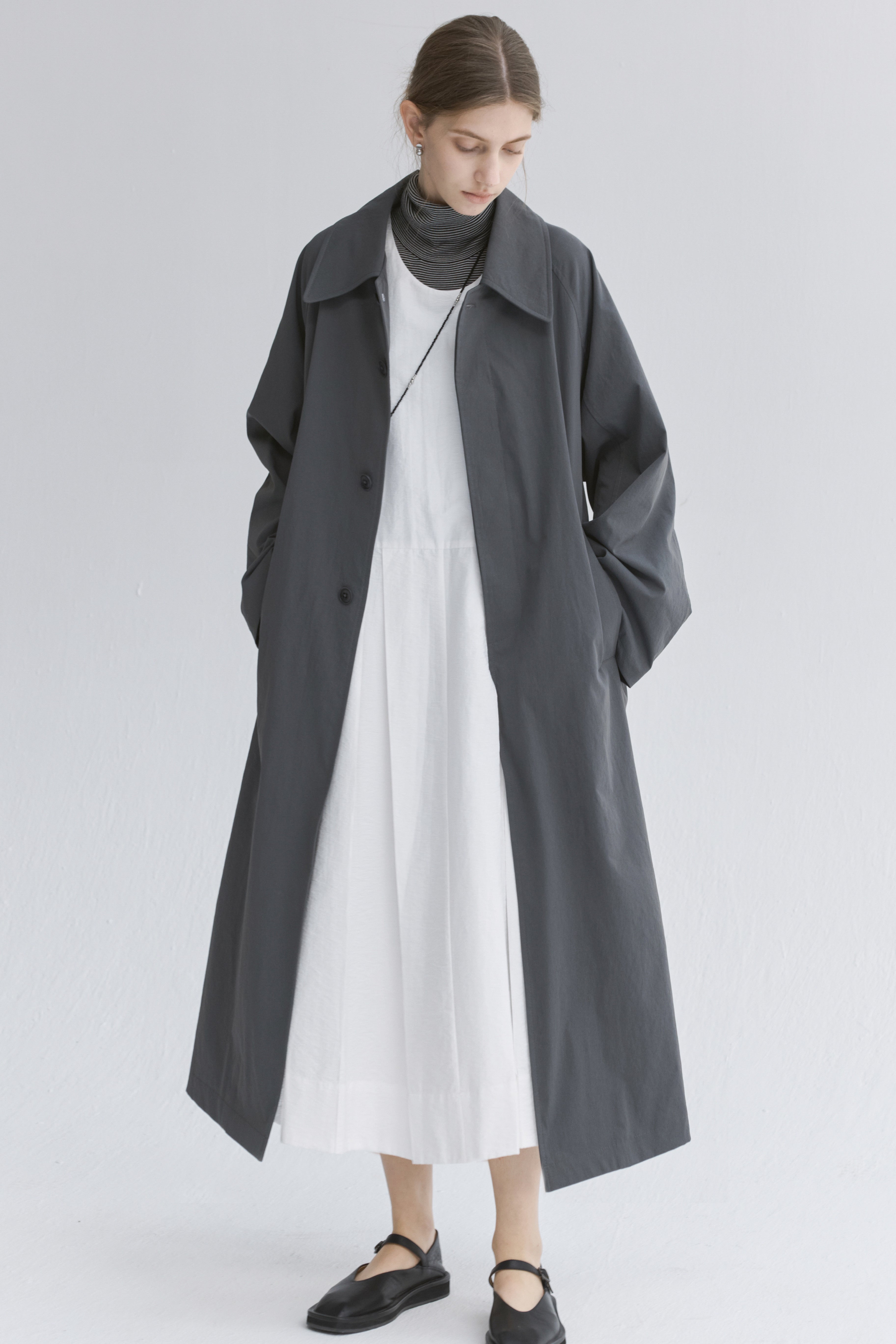 NATURAL CLASSICAL LONG TRENCH