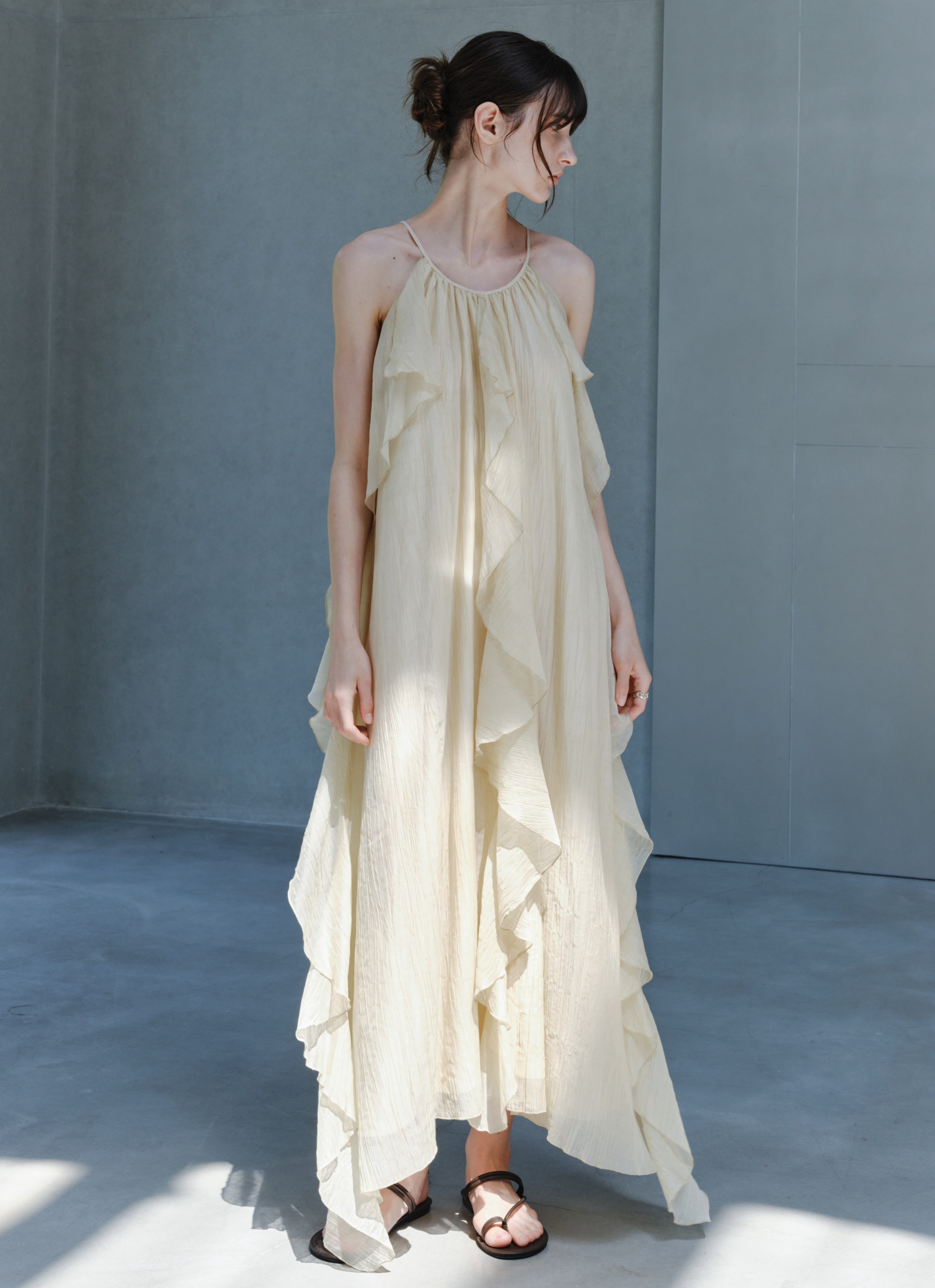 ROMANTIC SHEER FRILL DRESS