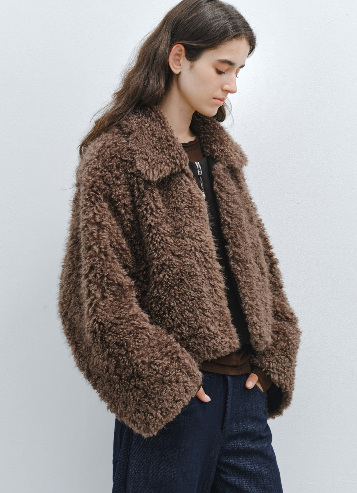 ZIP FUR SHORT JACKET