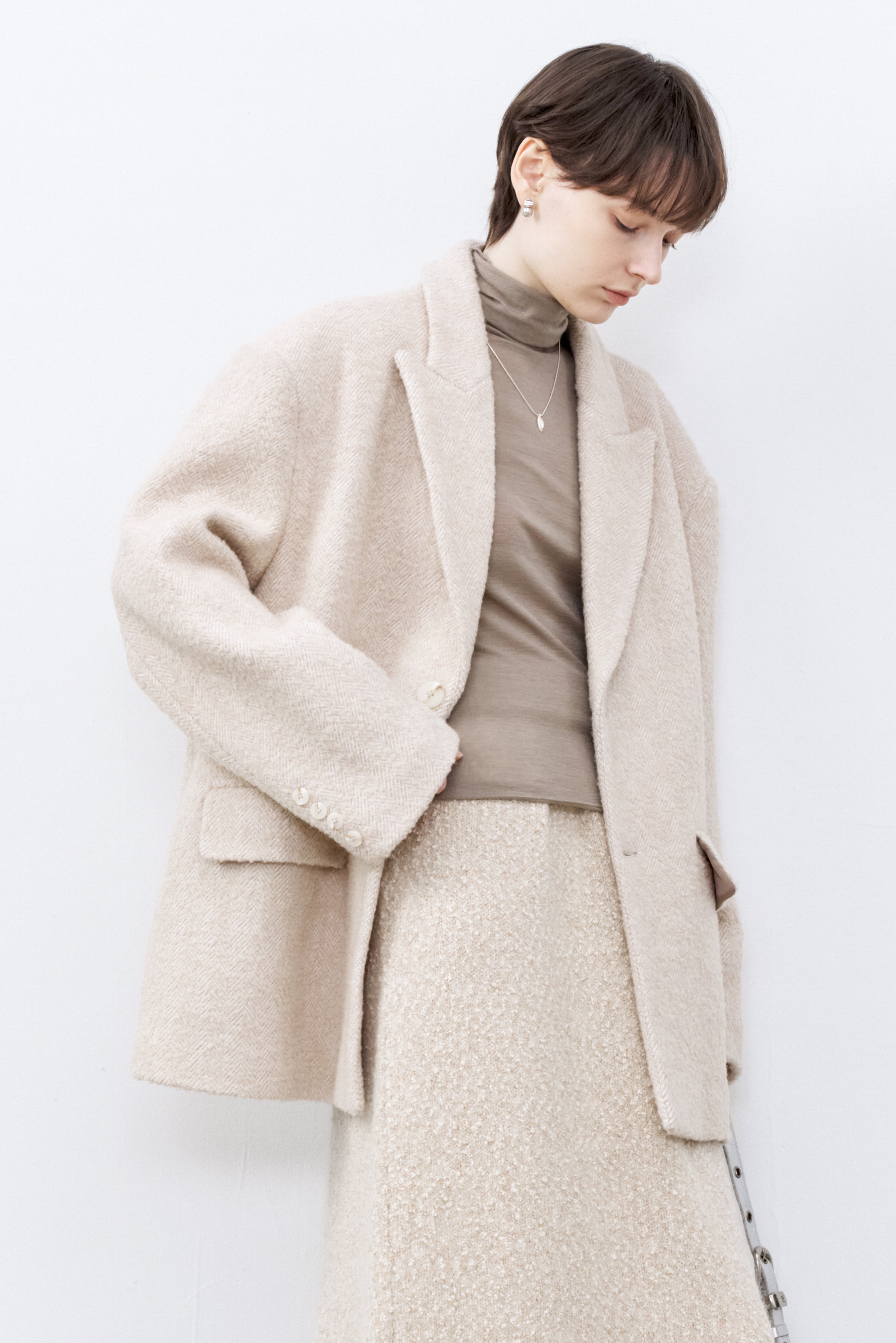 SOFT WOOL COAT JACKET