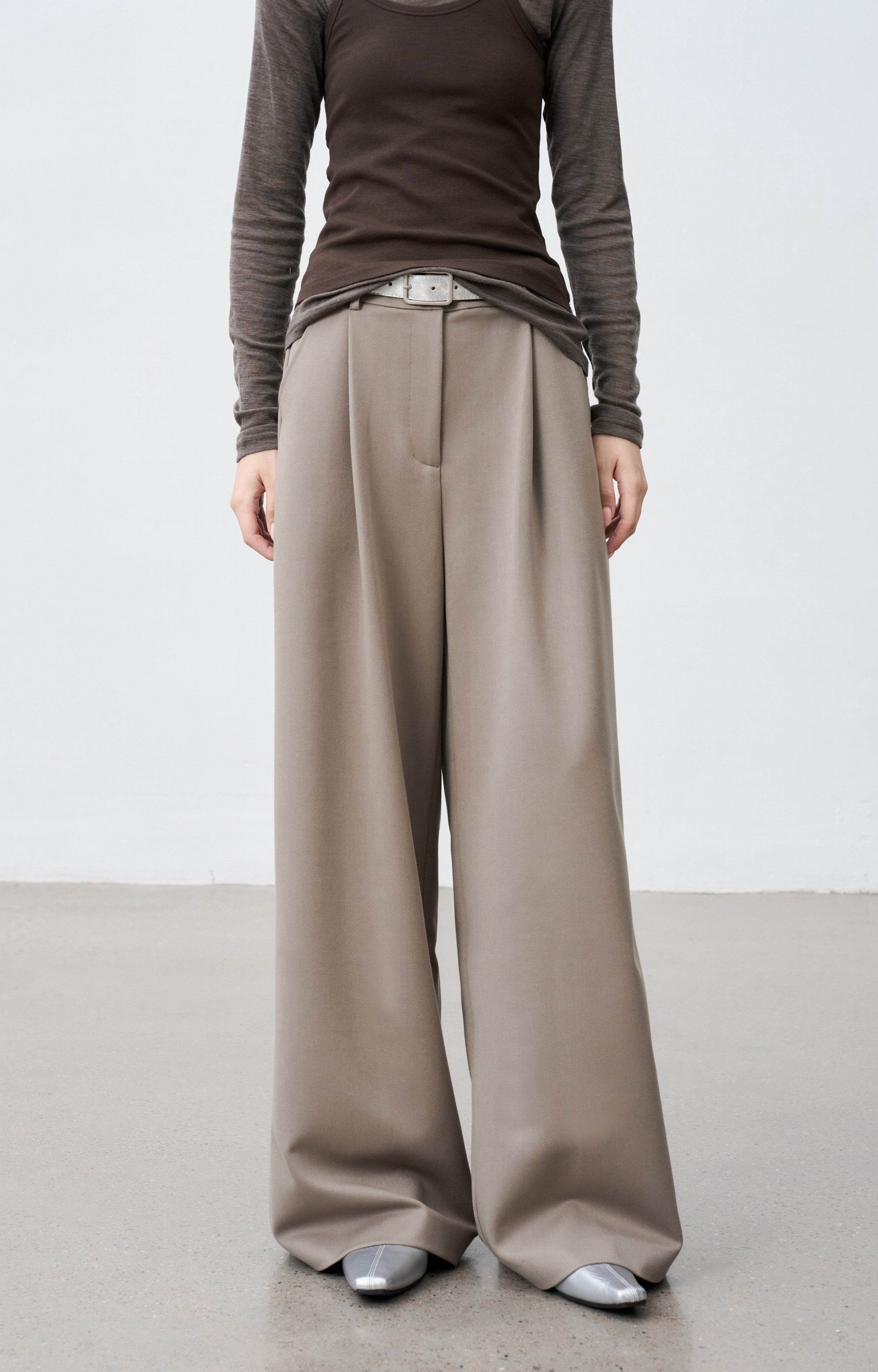 WIDE TUCK WARM SLACKS / ワイドタックウォームスラックス