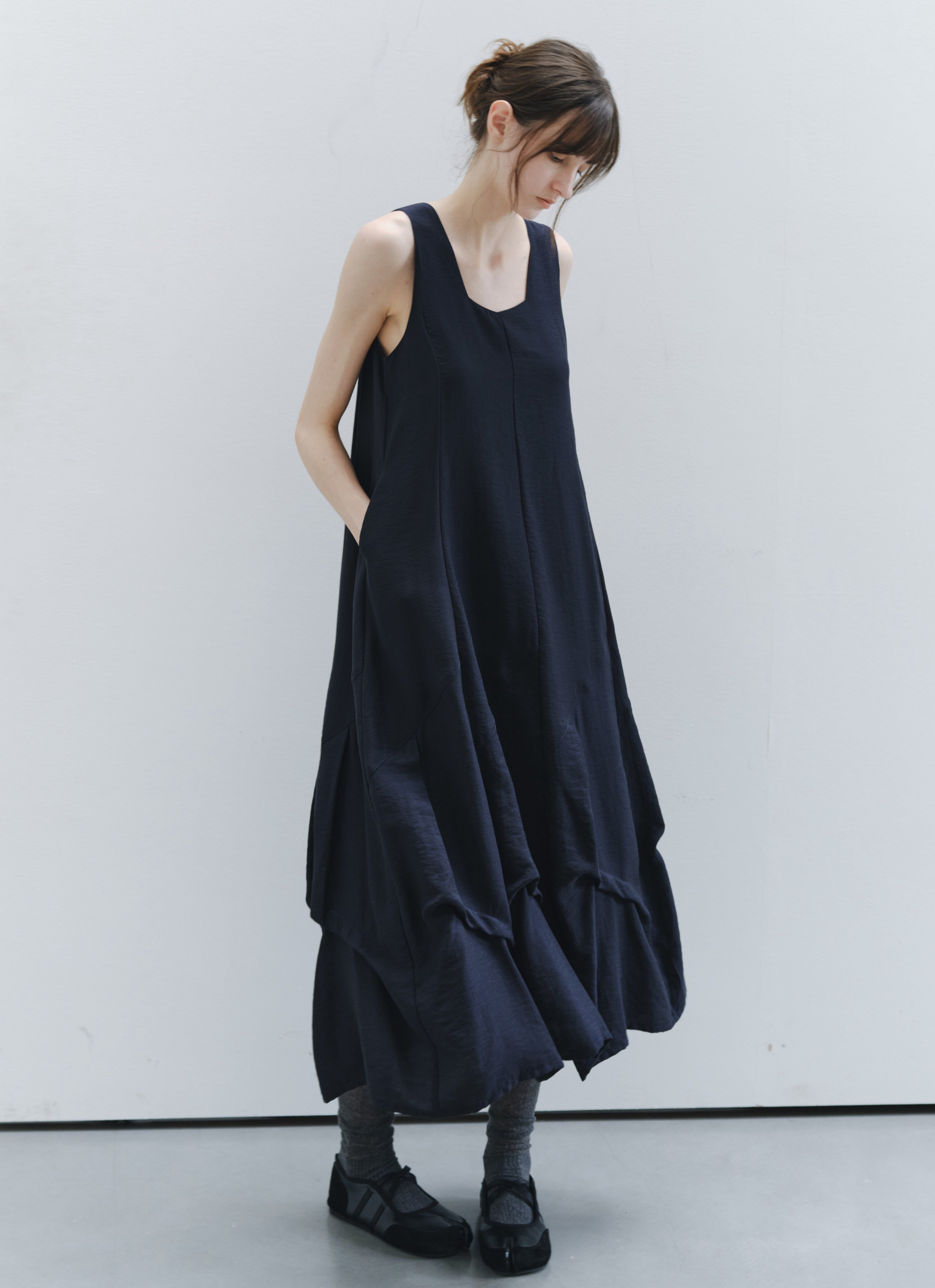 RANDOM TUCK PUFF DRESS / ランダムタックパフワンピース