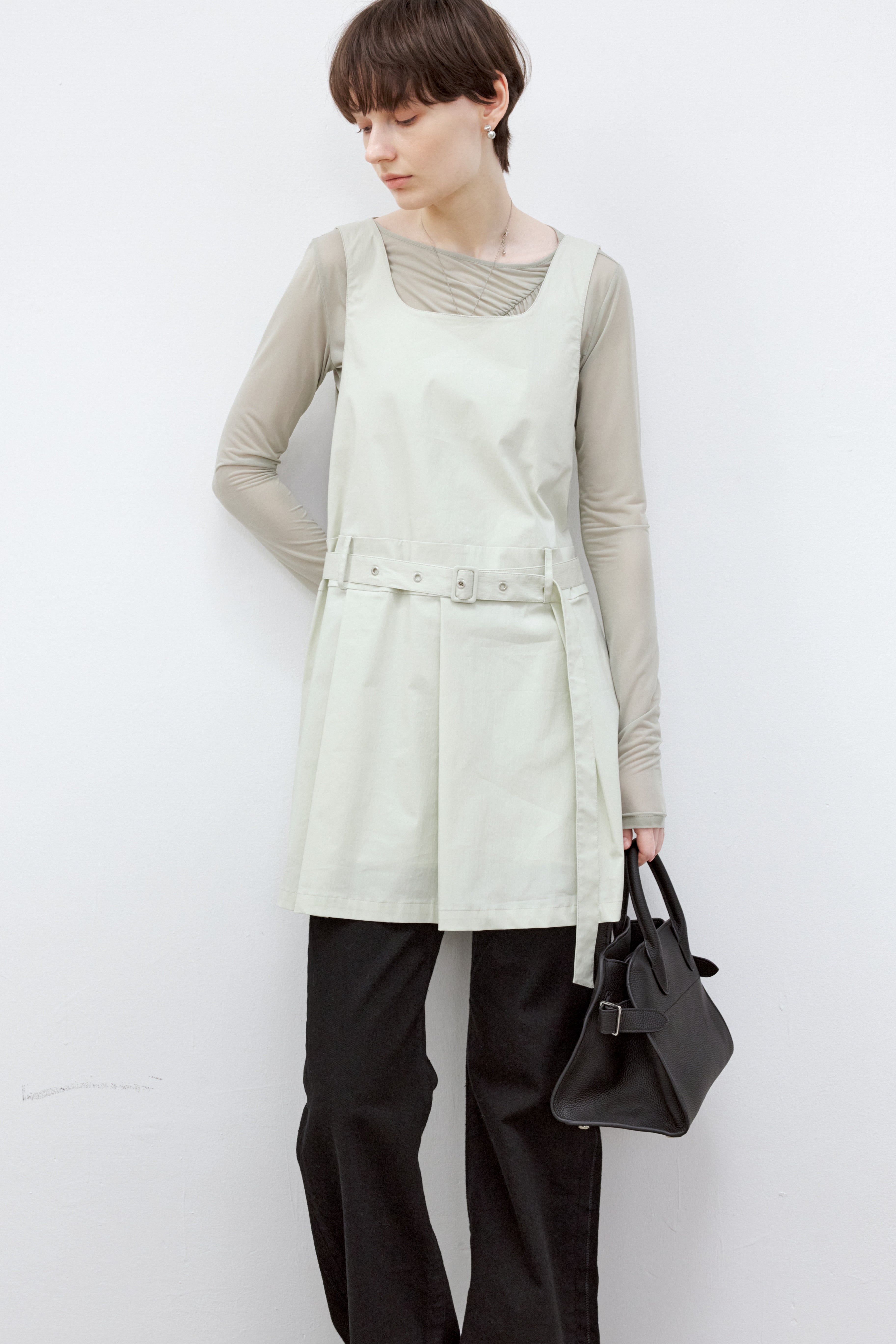 BELT MARK SHORT DRESS / ベルトマークショートワンピース